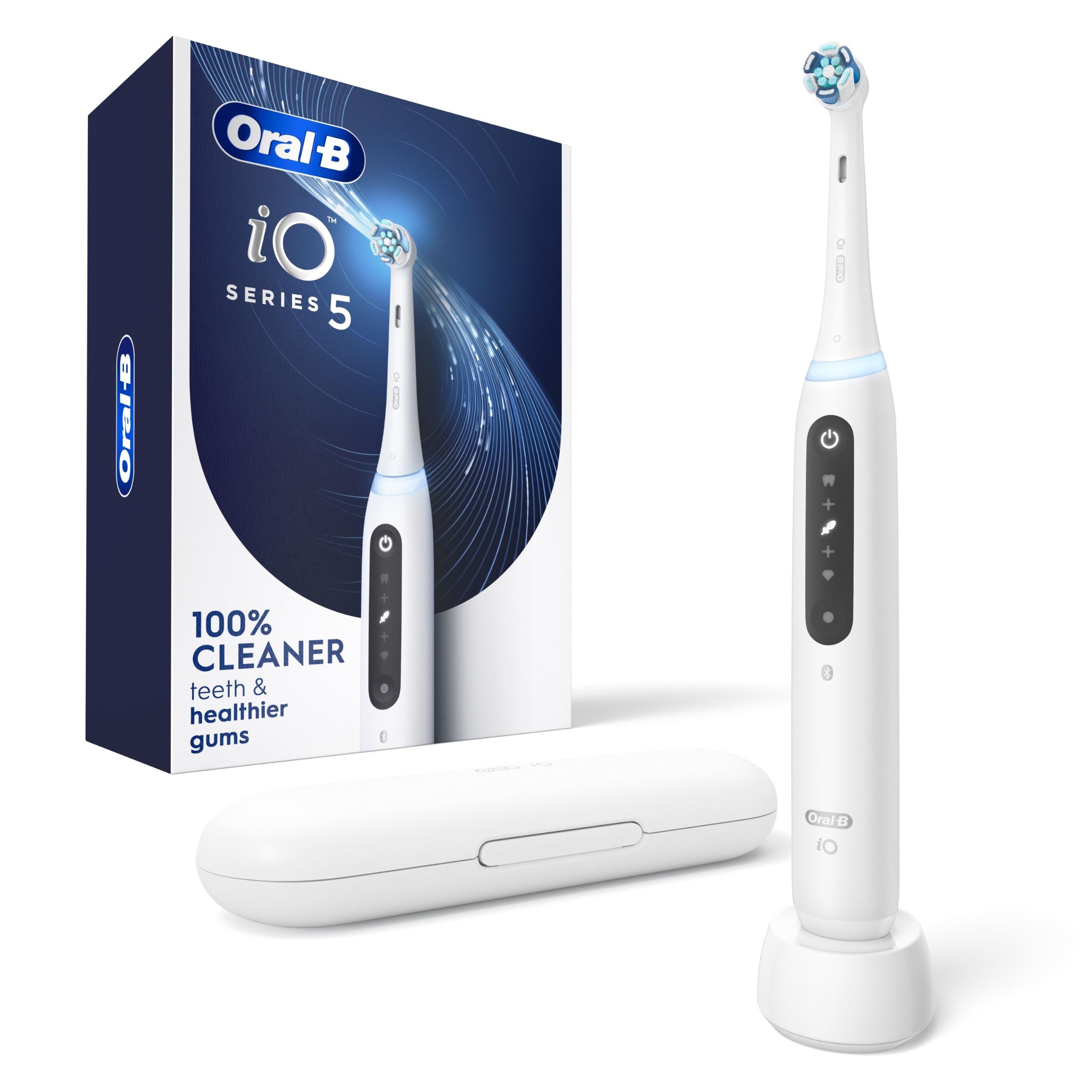 Oral-B Rechargeable Electric Toothbrush, iO5 Customizable Clean, - Product Imagery