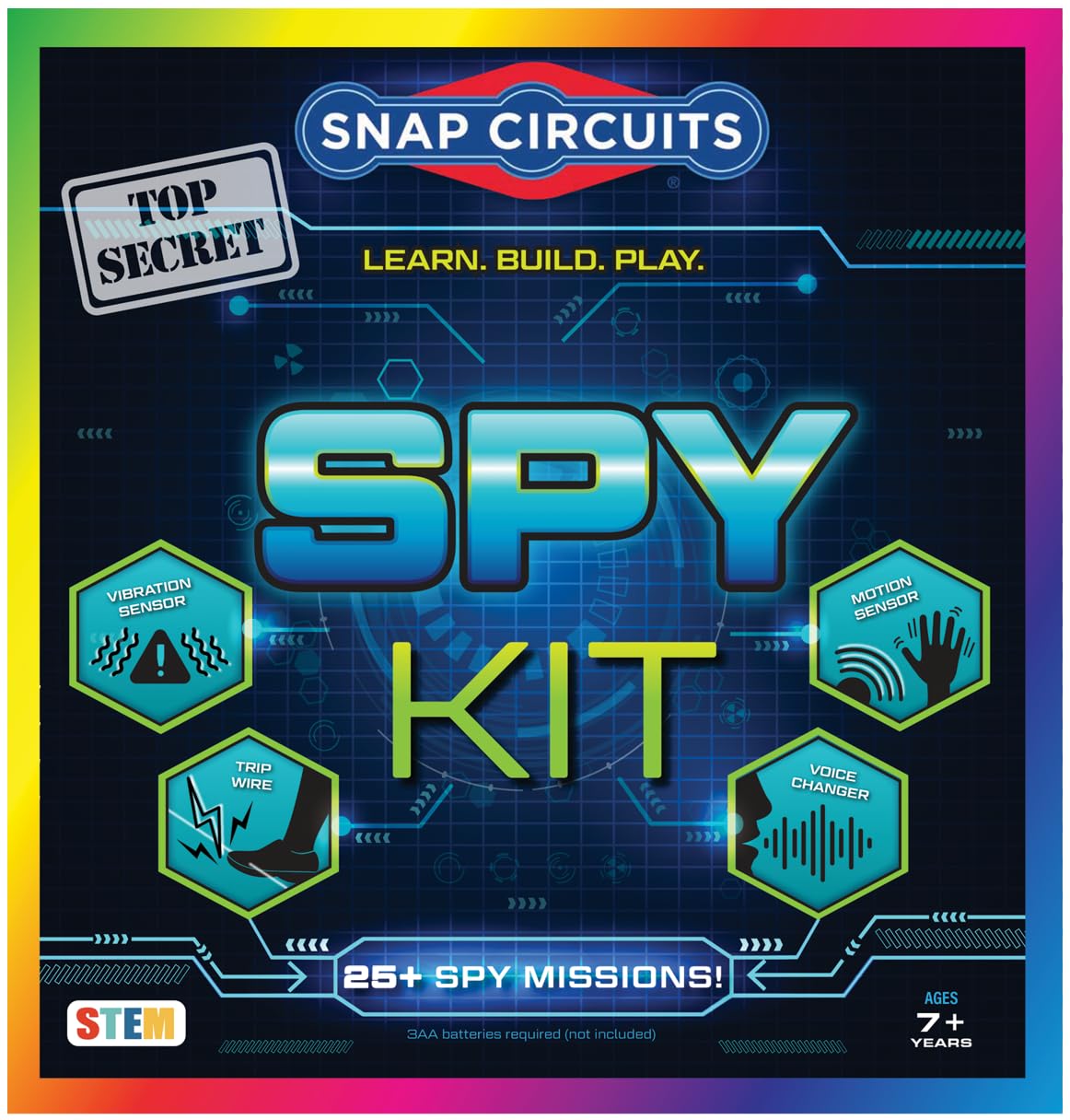 SNAP CIRCUITS Spy Kit STEM Toy, 25+ Activities for Kids Ages 7+ – product photo (Science Kits &amp; Toys)