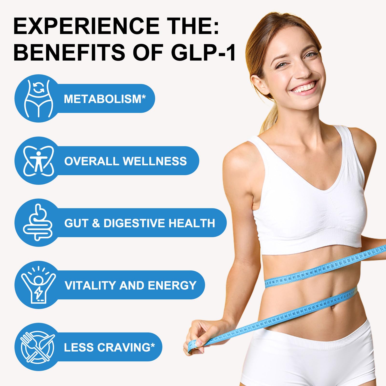 O Nature ZIRAN GLP-1 Weight Management Supplement for Women & Men, GLP1 Appetite Control, Energy & Digestion Balance - Vegan, Gluten-Free, Dairy Free, 90 Capsules (Pack of 1)