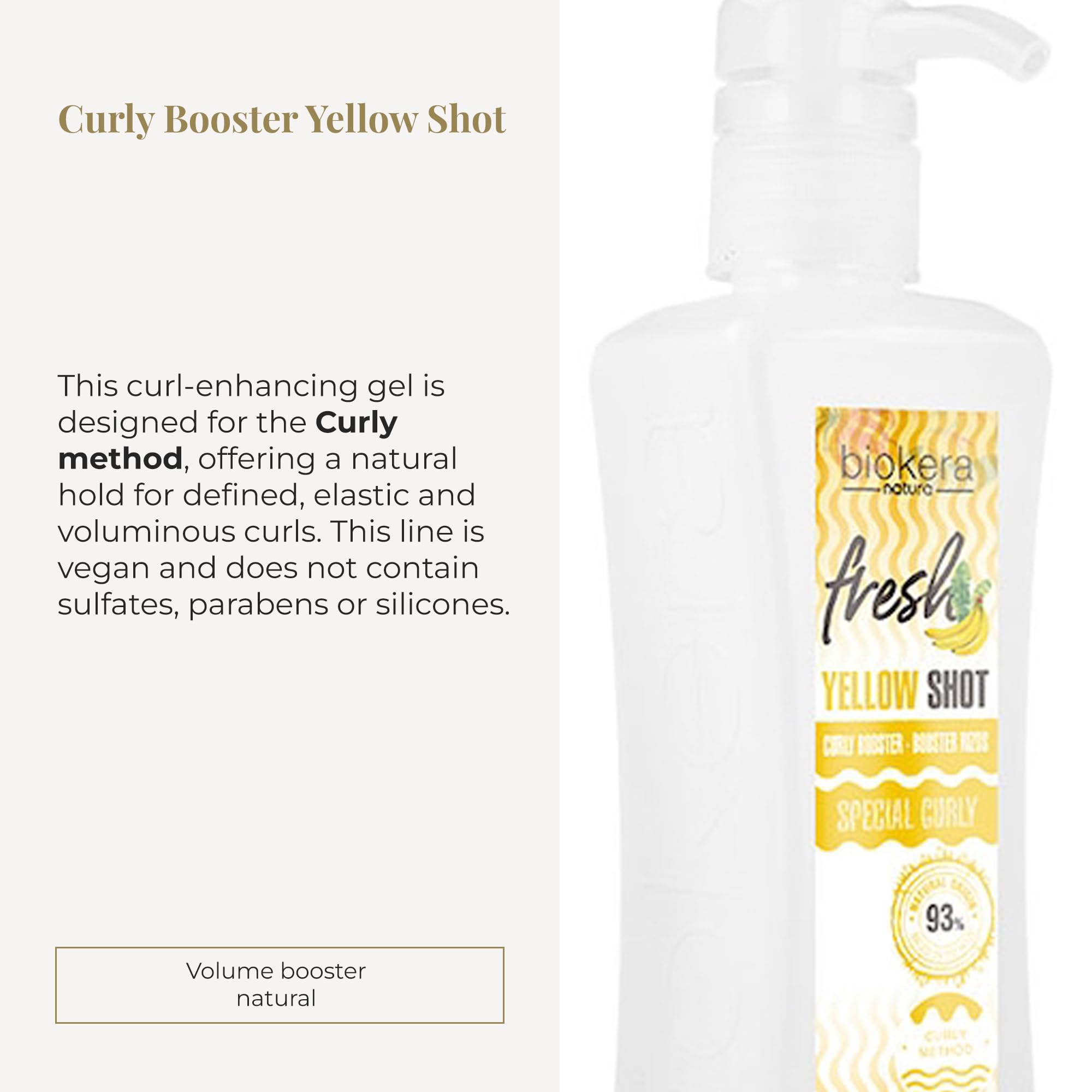 SALERM Curl Activator Gel in a yellow bottle, 300 ml, for defined, hydrated curls with natural hold, sulfate-free and vegan.