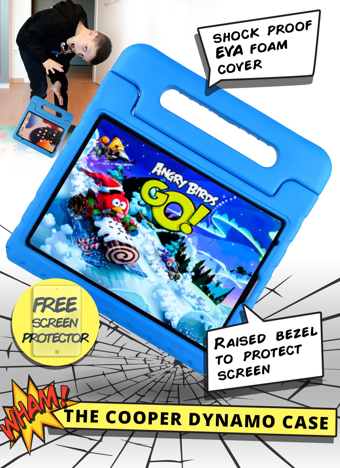 Cooper Cases Kid's Entertainment & Connectivity Bundle: Cooper Dynamo iPad Stand + ChatStand Phone Stand - Compatible wi