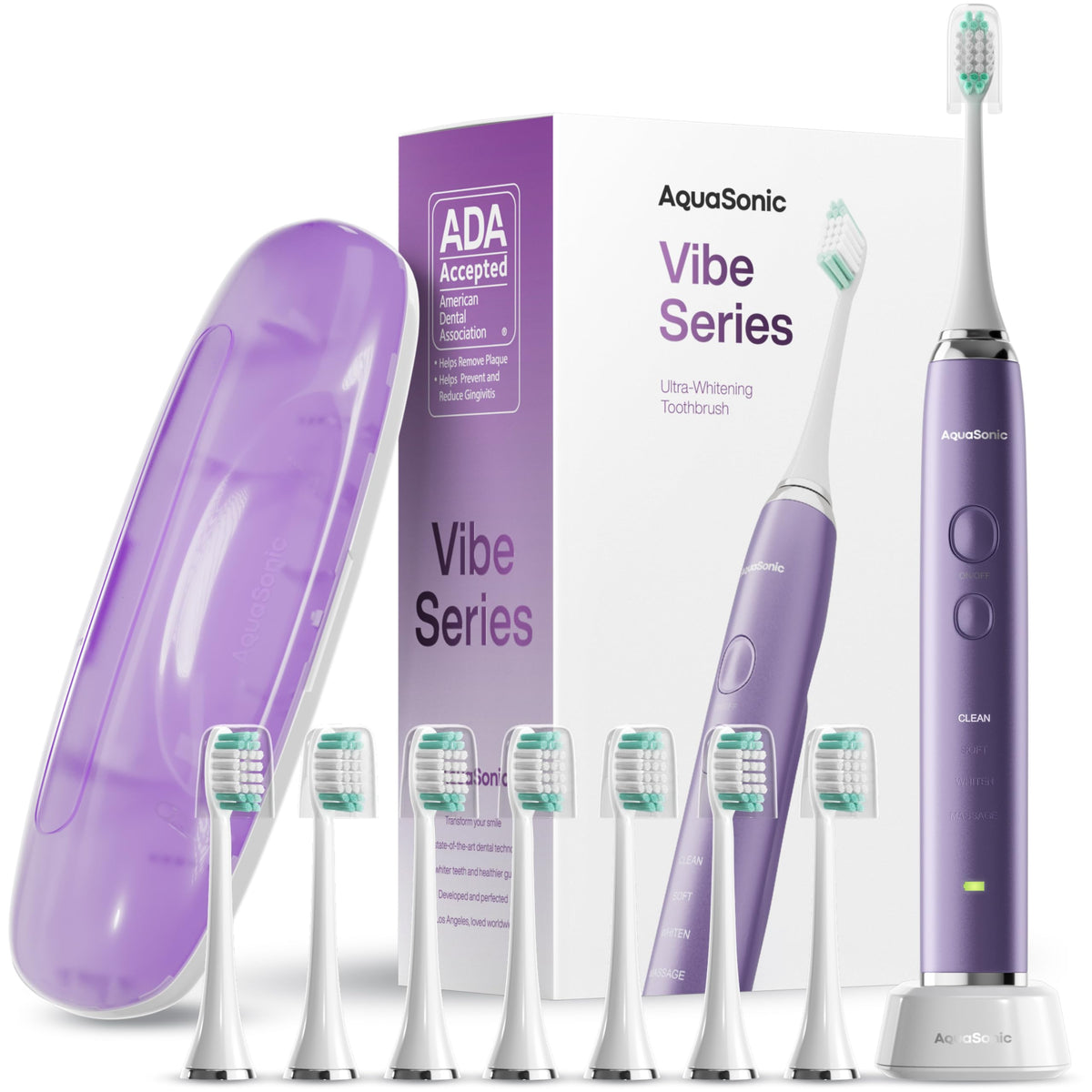 Aquasonic Vibe Series Ultra Whitening Toothbrush ADA - Aquasonic Official Imagery - 2