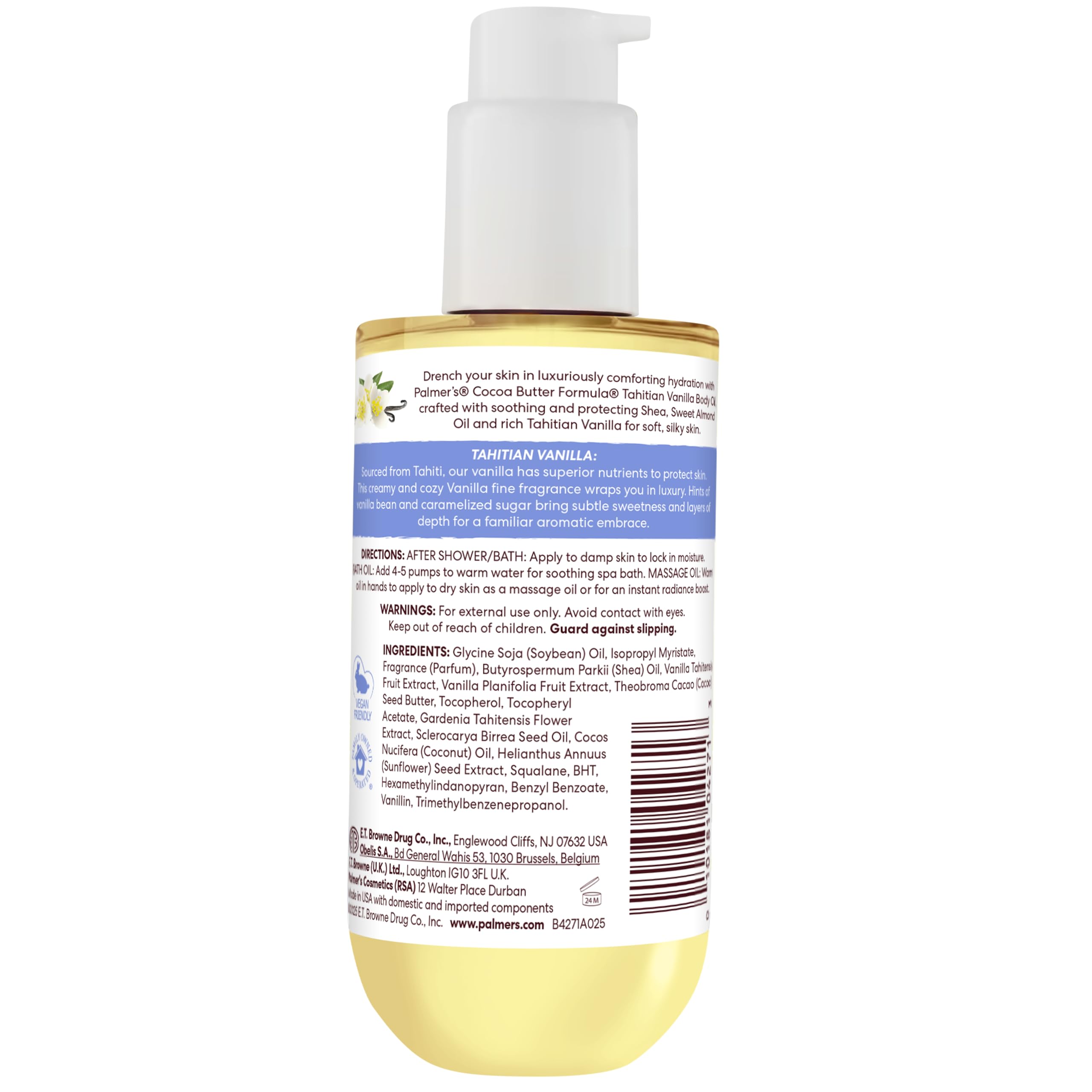 Palmer's Tahitian Vanilla Body Oil, Cocoa Butter Formula (6.5 Fl Oz)