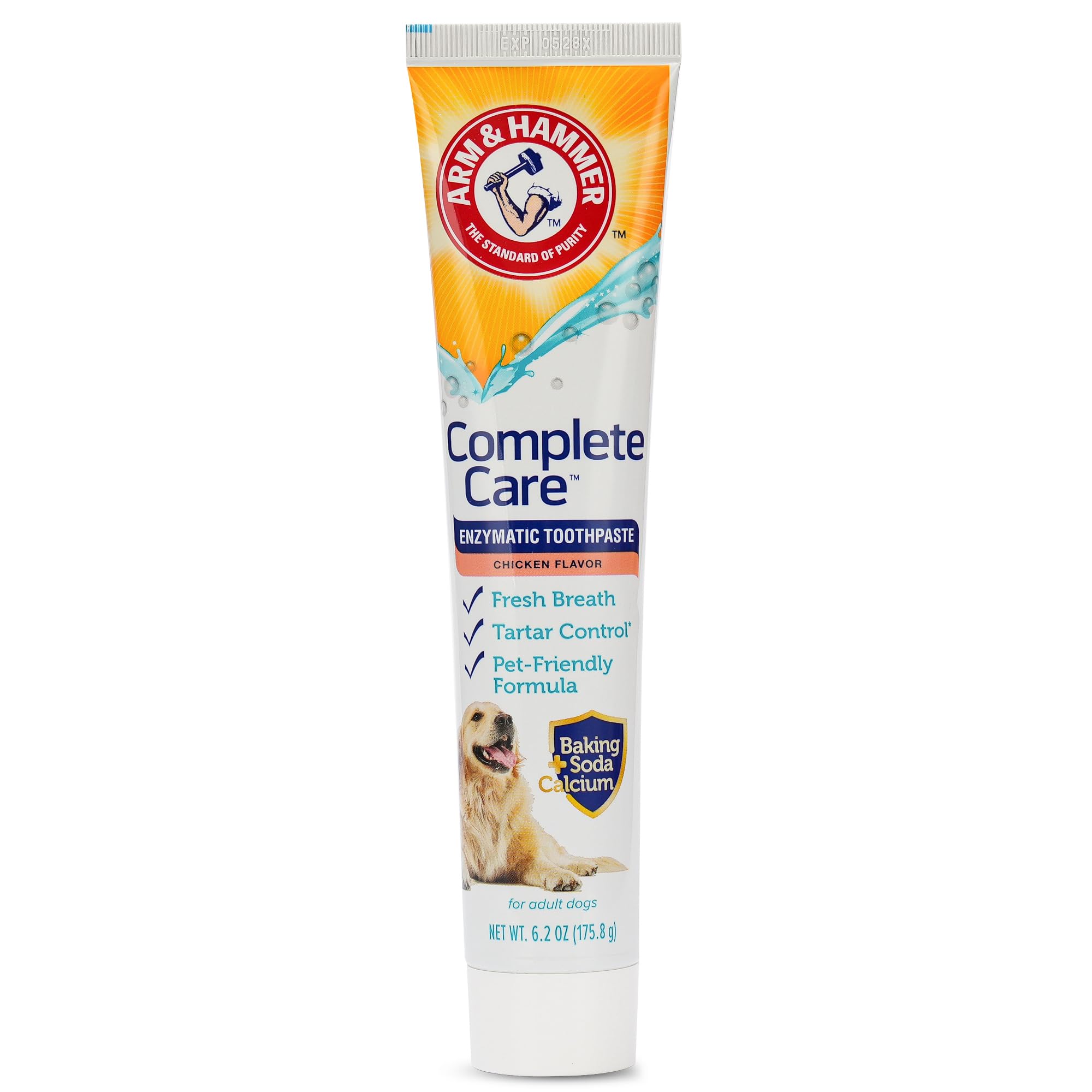 Arm & Hammer Complete Care Enzymatic Dog Toothpaste, Chicken, - Product Imagery