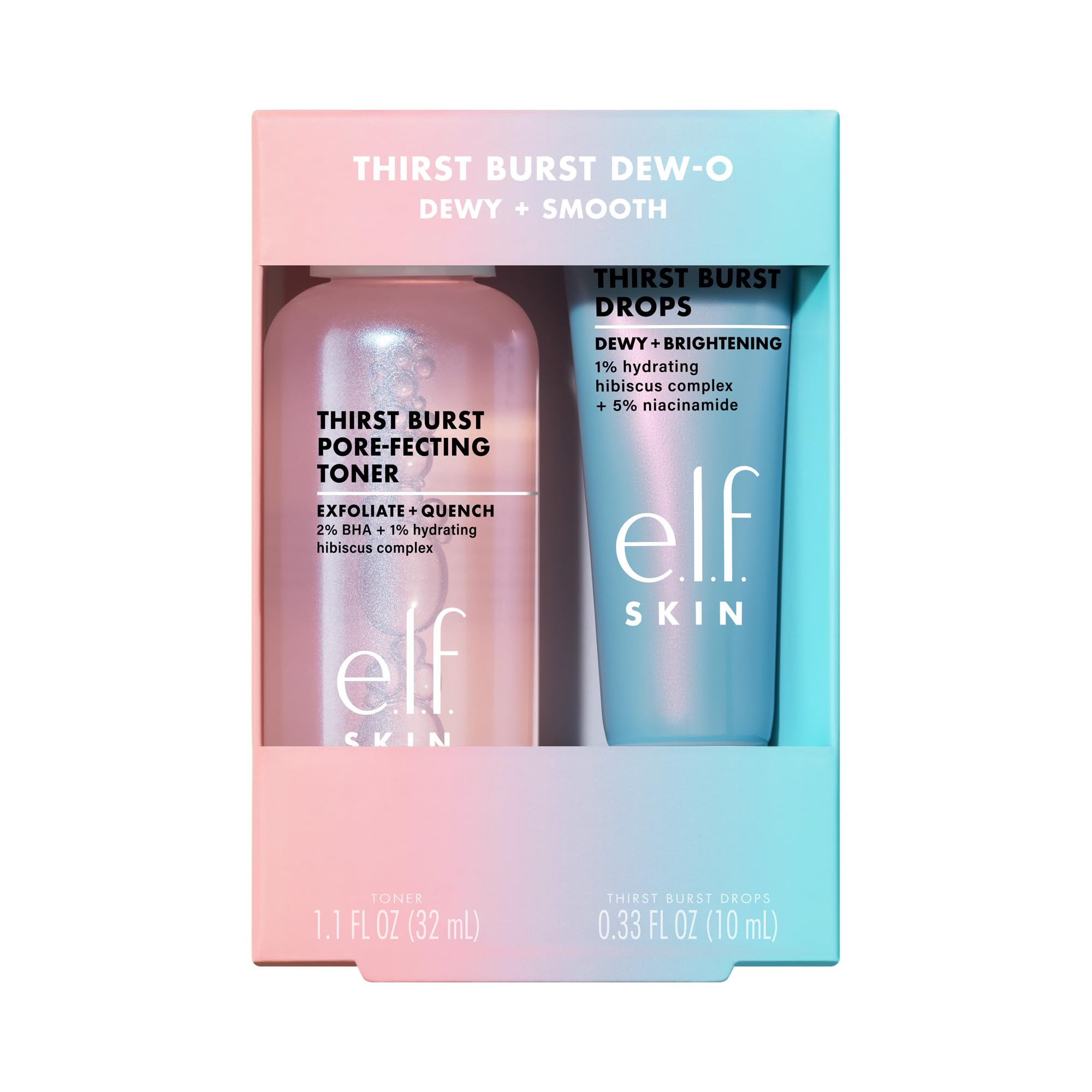 e.l.f. SKIN Thirst Burst Dew-O, Travel-Sized Skincare Set, - Product Imagery