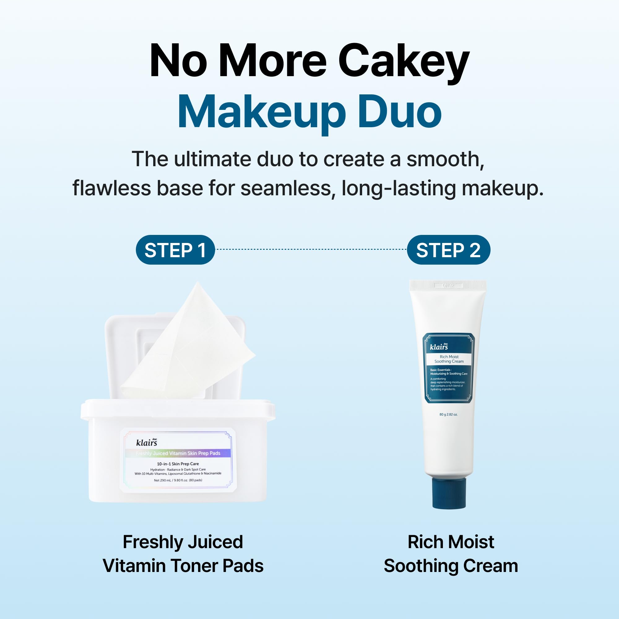 DearKlairs Rich Soothing Cream moisturizer for dry skin in 2.82 oz jar, smooth and hydrating facial skincare product.