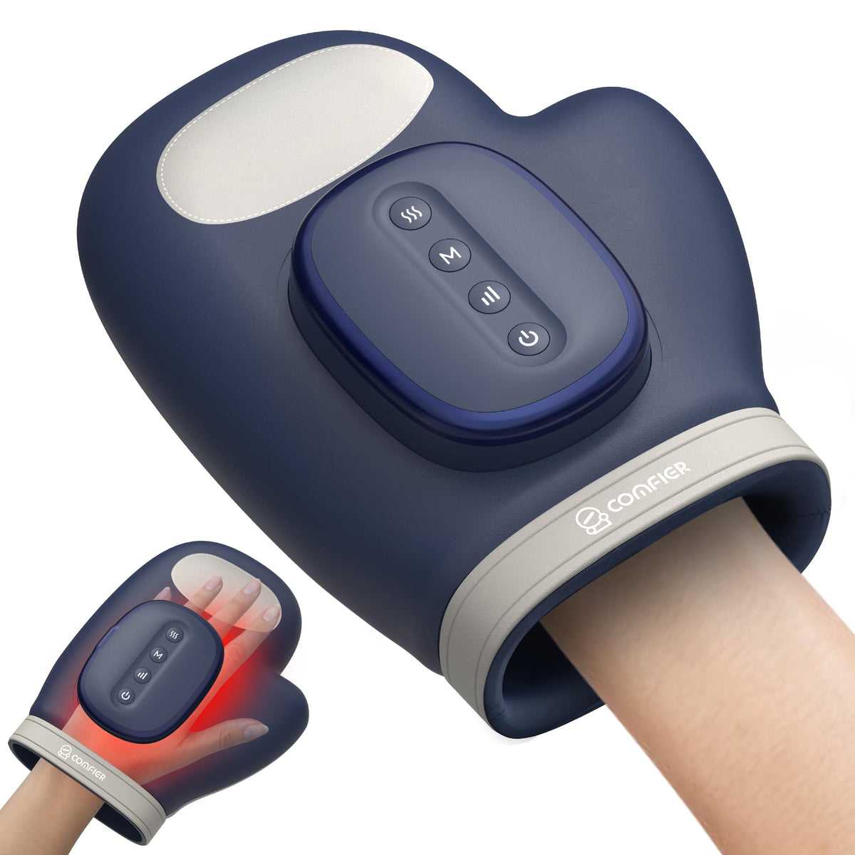 COMFIER Hand Massager with Heat and Compression for Arthritis Carpal Tunnel – product photo (Handheld Massagers)