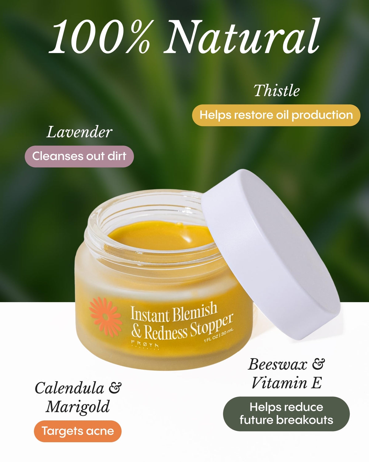 Organics Instant Blemish Redness Stopper Balm for Face - Premium Selection Official Imagery - 6