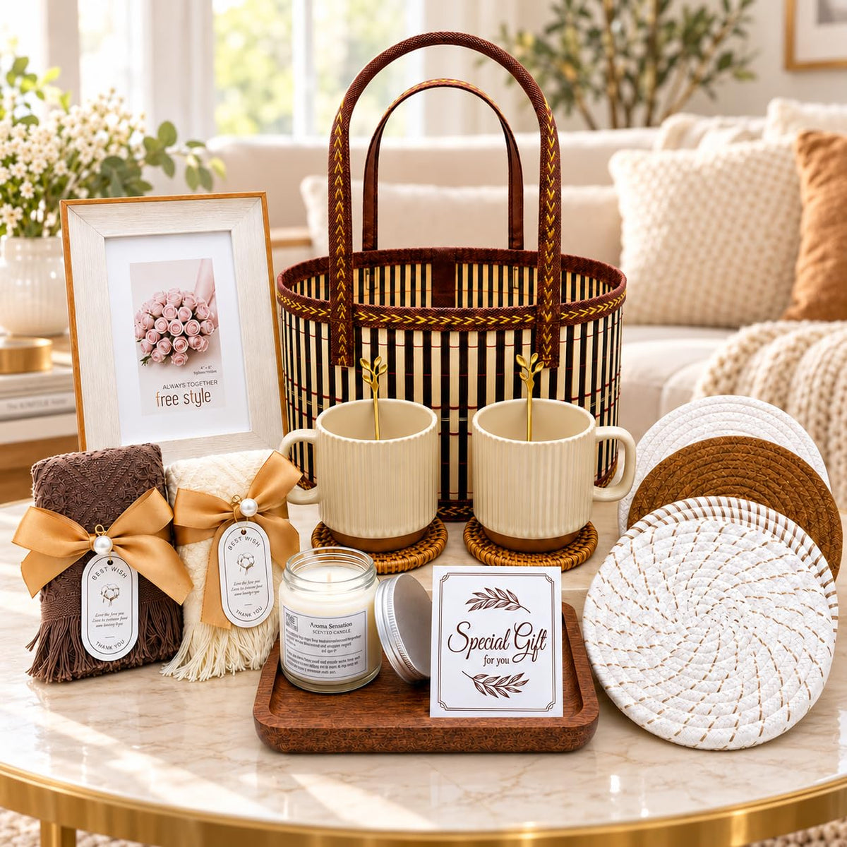 17 Piece Housewarming Gift Basket for New Home Couples - Wind Shear Official Imagery - 2