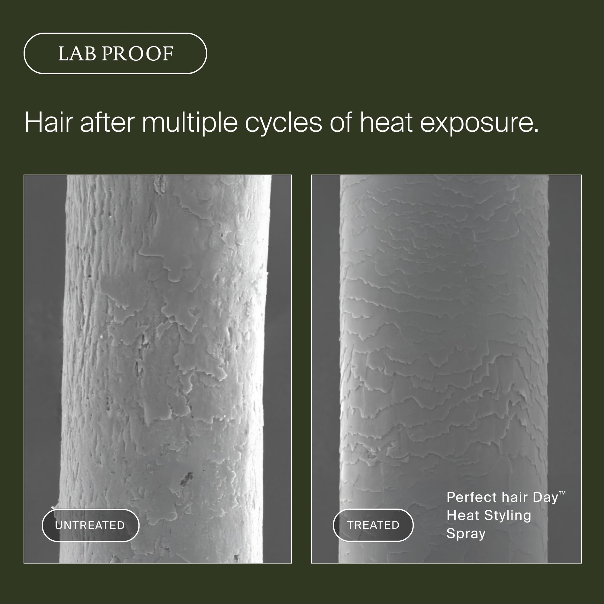 Living Proof Perfect Hair Day Heat Styling Spray in 5.5 oz bottle, designed for heat protection and styling control.