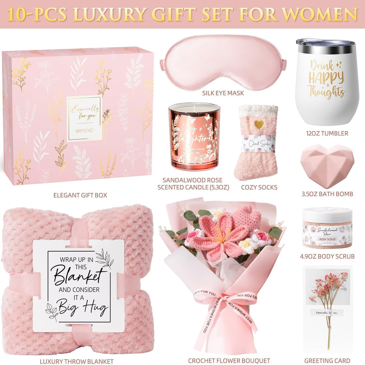 Christmas Birthday Gifts for Women Spa Self Care Package Get - MAYICIVO Official Imagery - 3