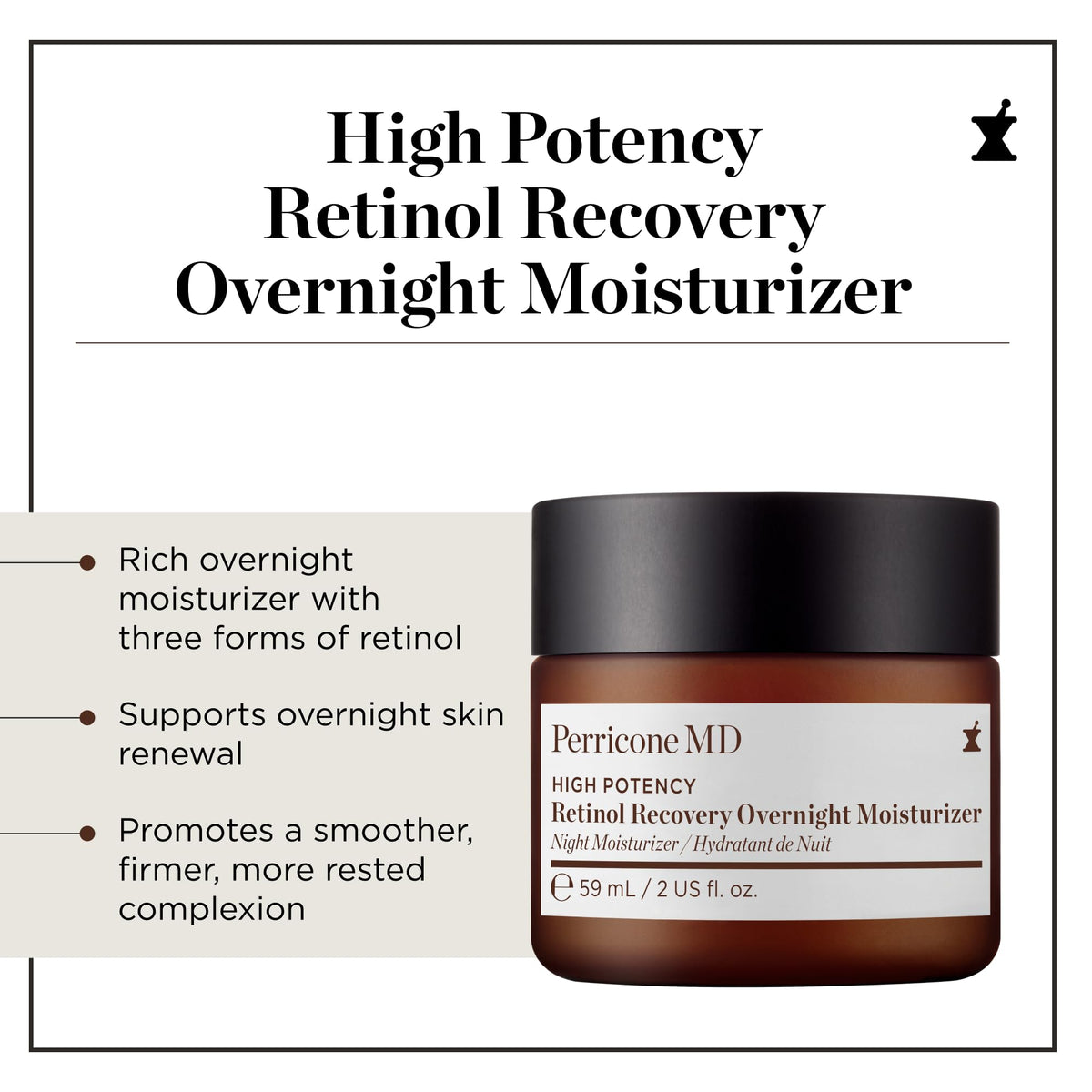High Potency Classics Retinol Recovery Overnight Moisturizer – packaging and label