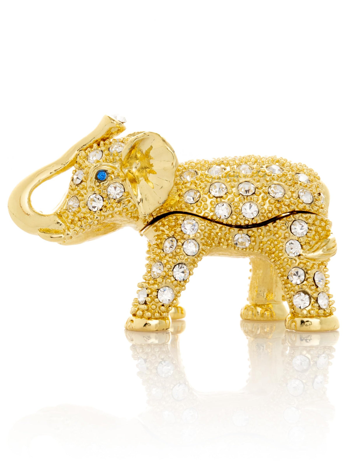 Keren Kopal Miniature Golden Elephant Trinket Box Faberge - Keren Kopal Official Imagery - 6