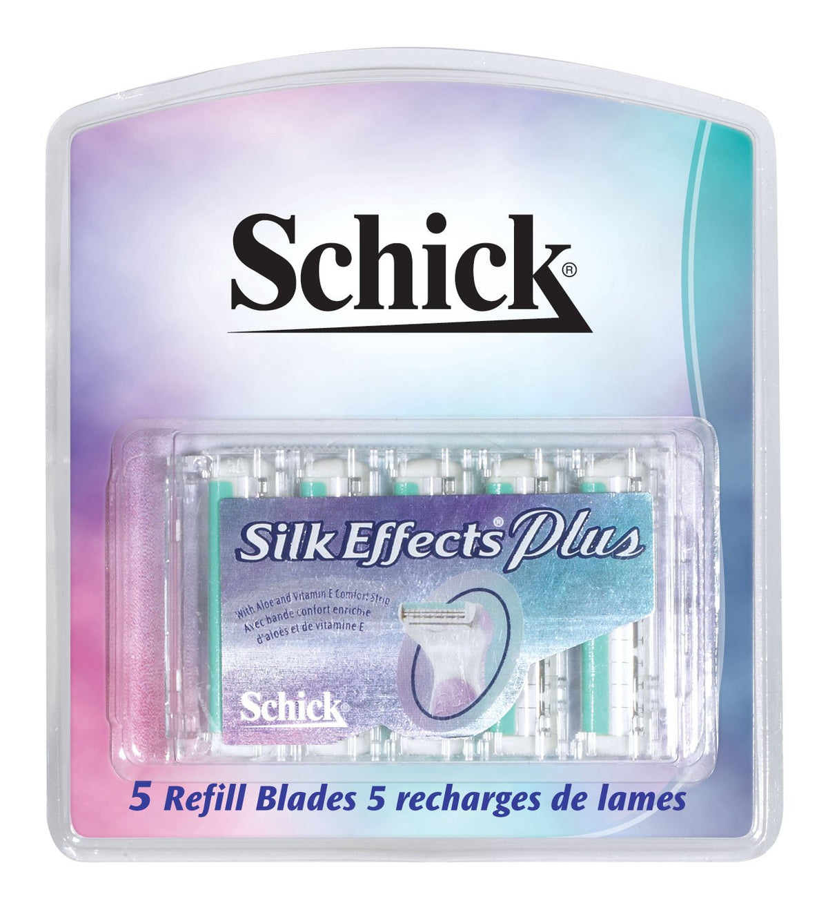 Schick Silk Effects Plus Razor Refill, 5-Count (Pack of 2) – product photo (Disposable Razors)