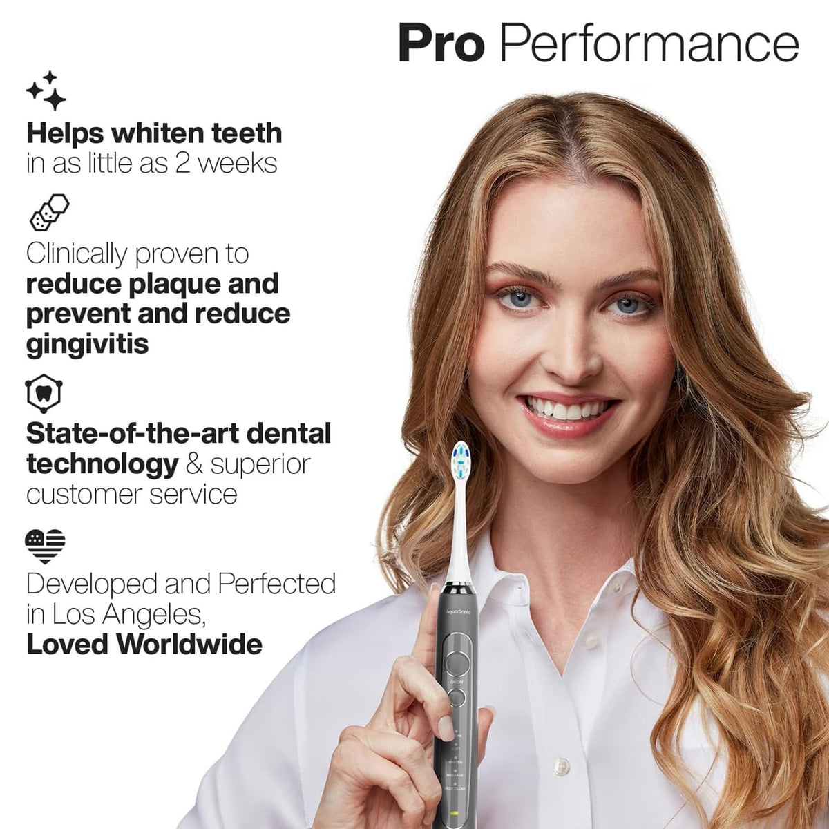 Aquasonic Vibe Series PRO Ultra Whitening Electric - Aquasonic Official Imagery - 8