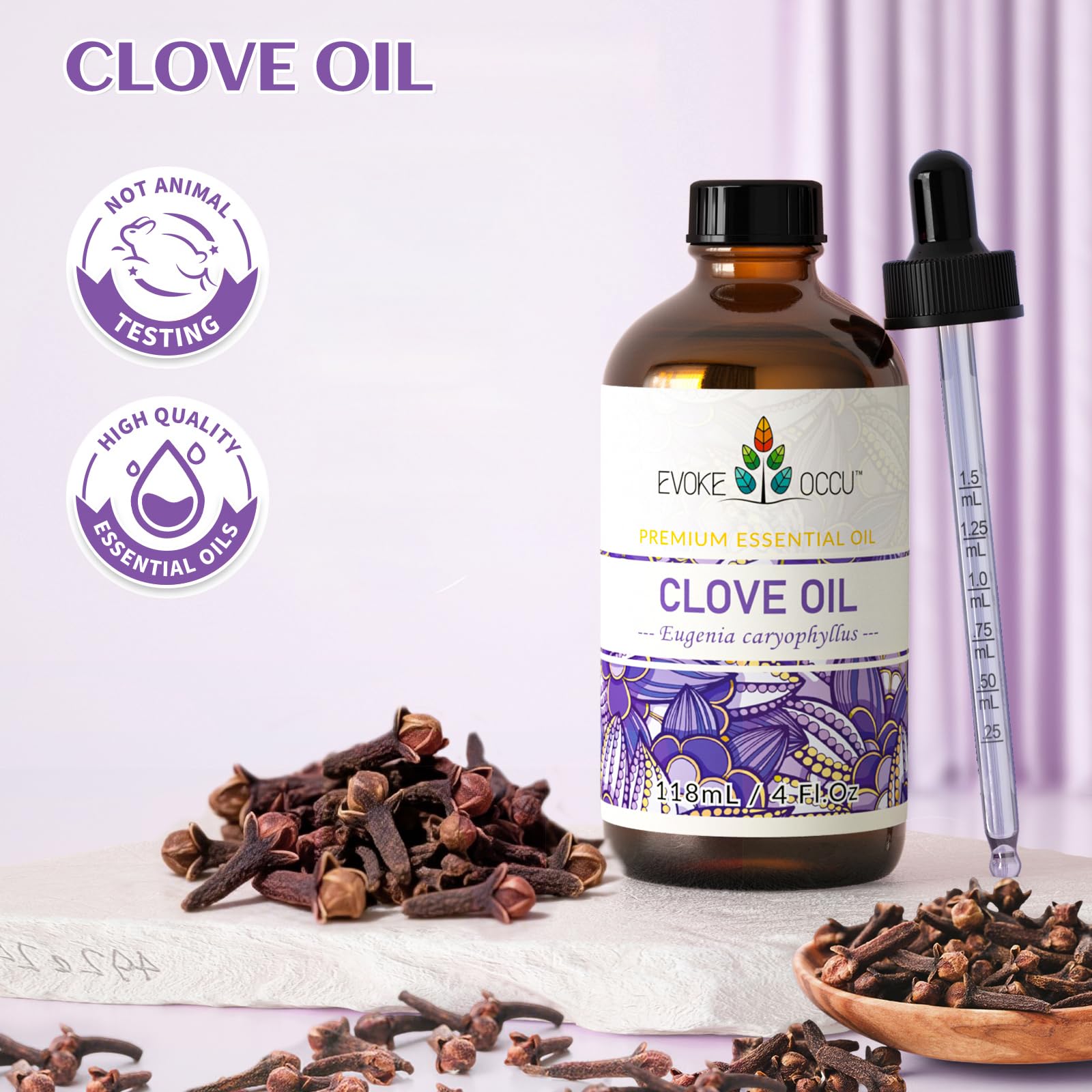 EVOKE OCCU Clove Essential Oil | Teeth, Gums & Skin