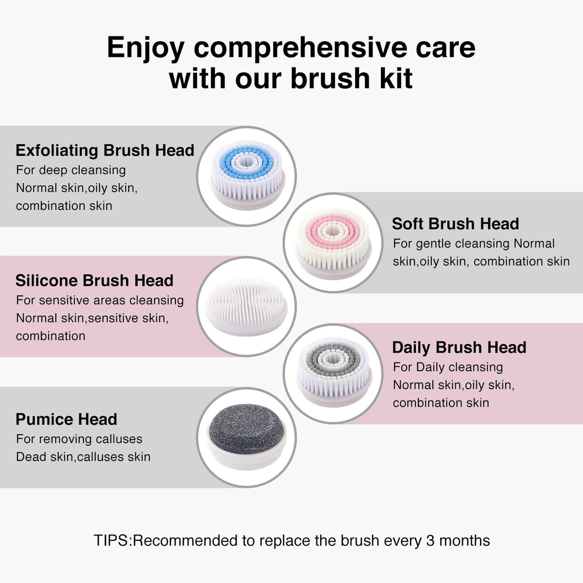 Rechargeable Rotating Face Scrubber - Umickoo Official Imagery - 7