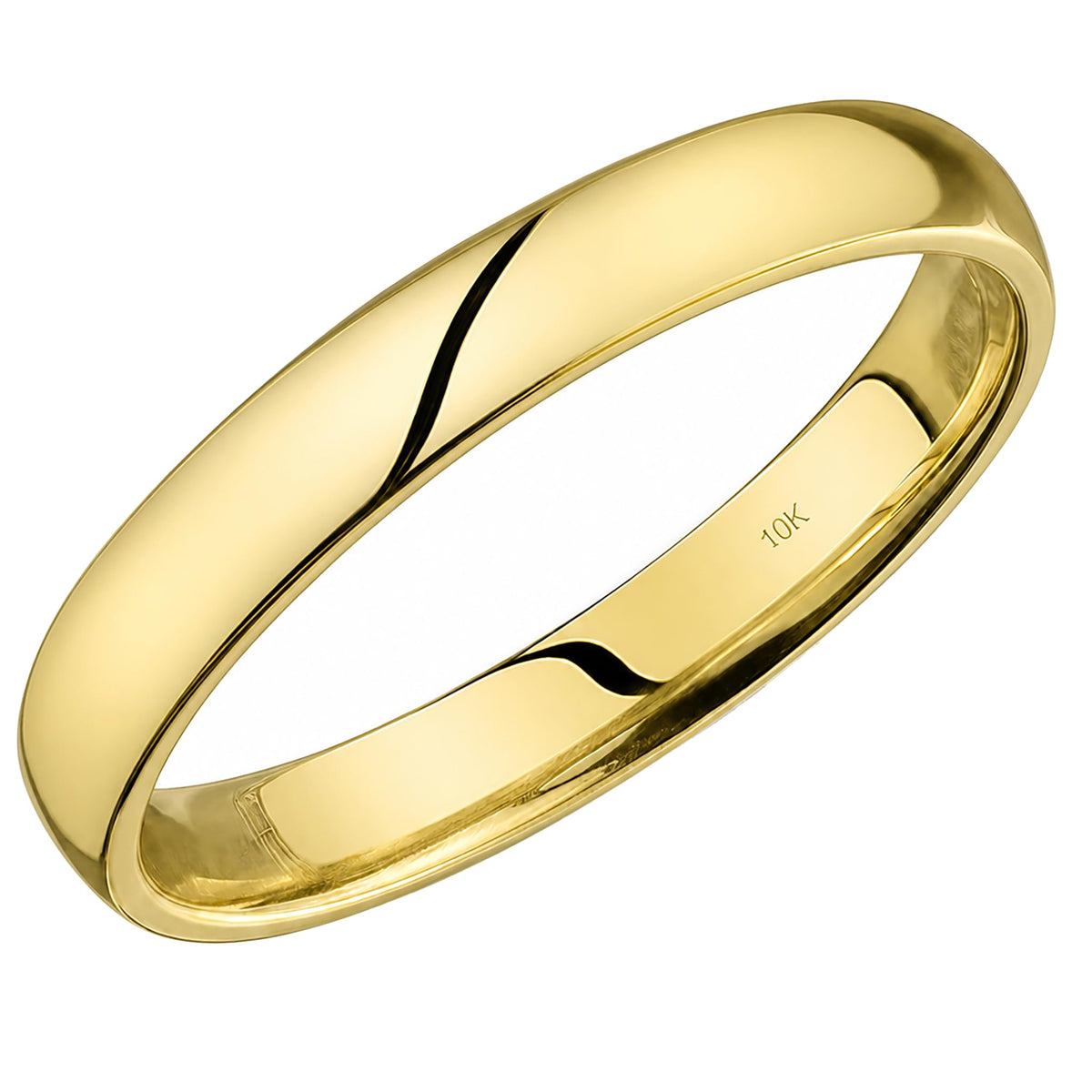 SKAHFIS 10k Light Comfort Fit Wedding Band – product photo (Wedding Bands)