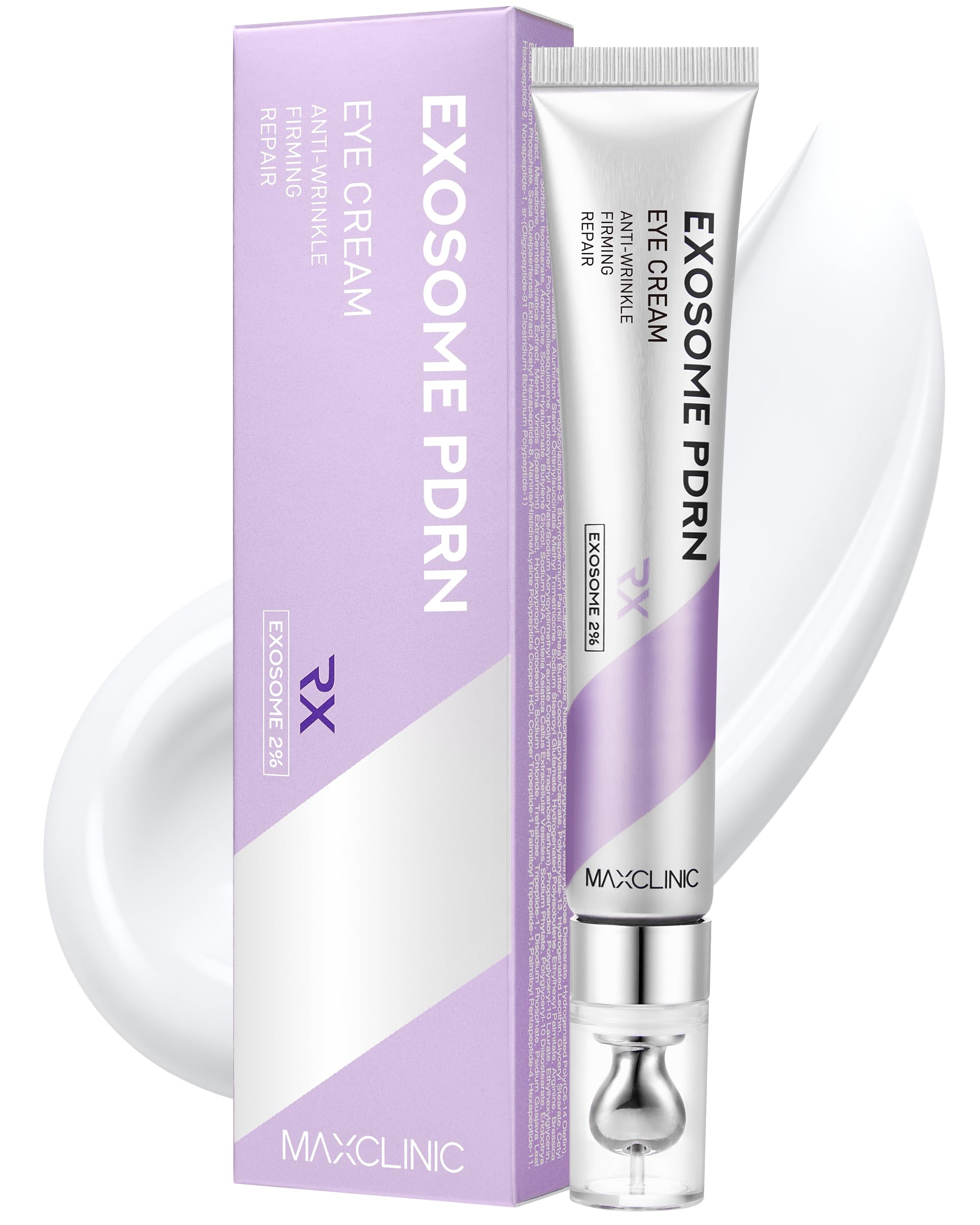 MAXCLINIC PDRN Eye Cream - Under Eye Care with Exosomes 0.68 fl - Product Imagery