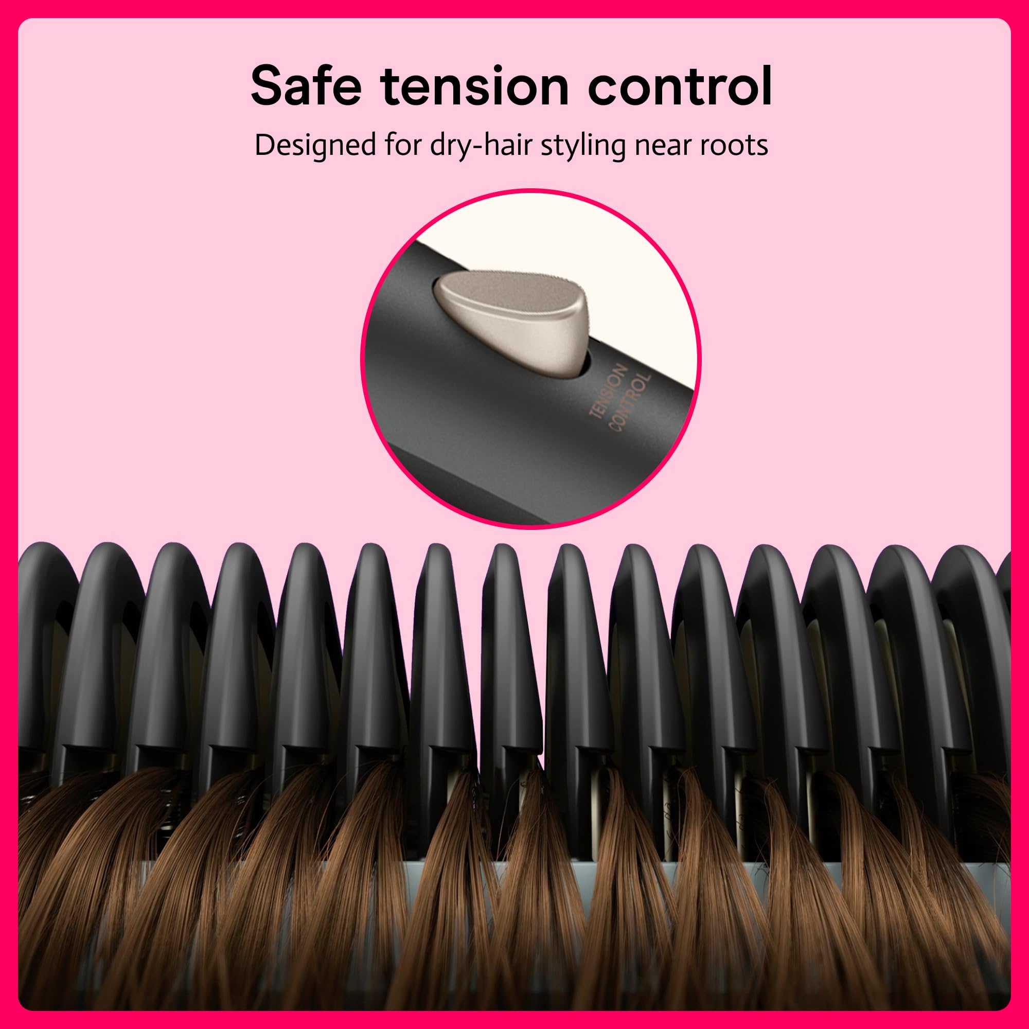 Conair InfinitiPRO Straightening Brush, Tension Control Ionic Styler, Gray