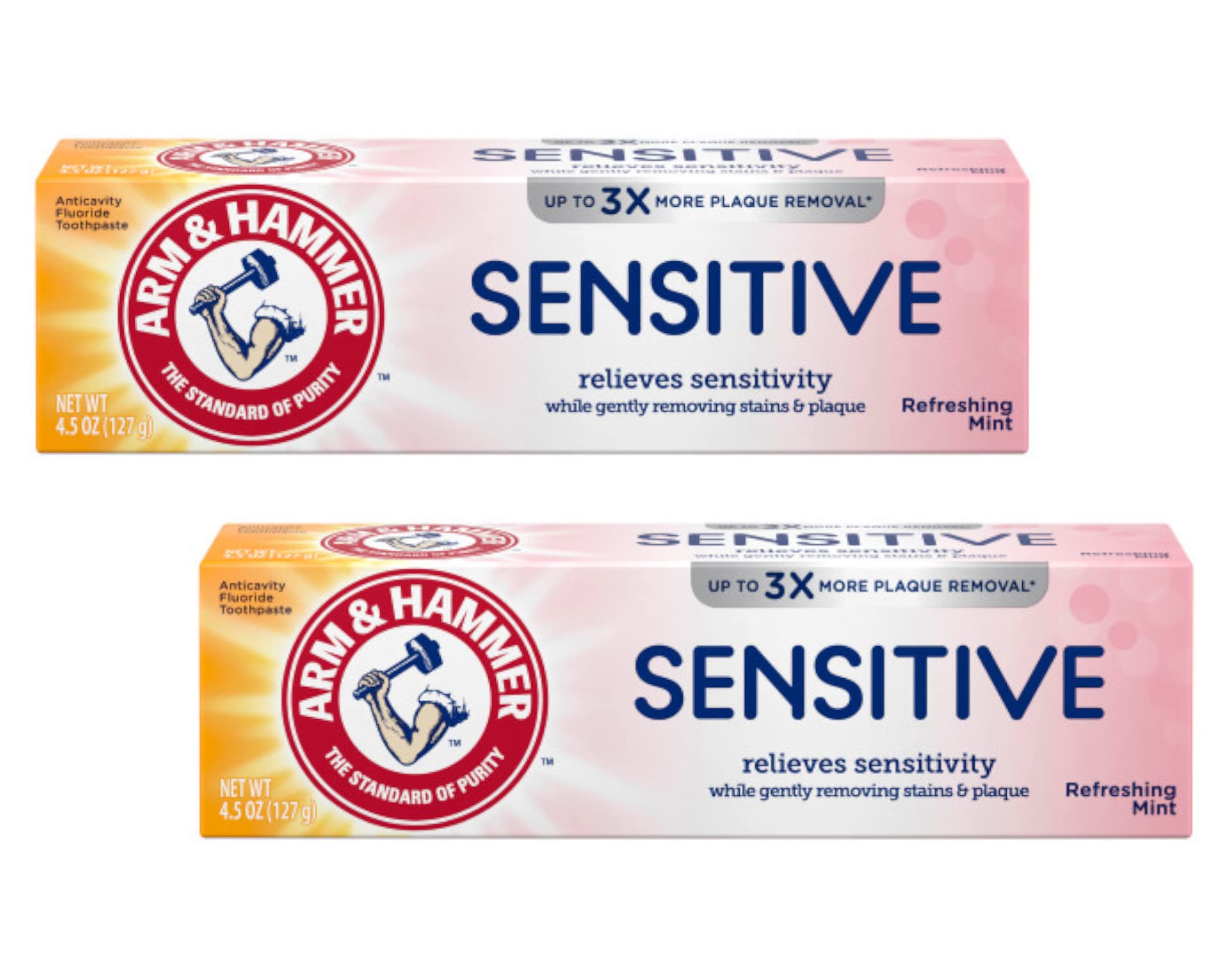 ARM & HAMMER Sensitive Teeth & Gums Toothpaste 4.5 oz (Pack of 2) - Product Imagery