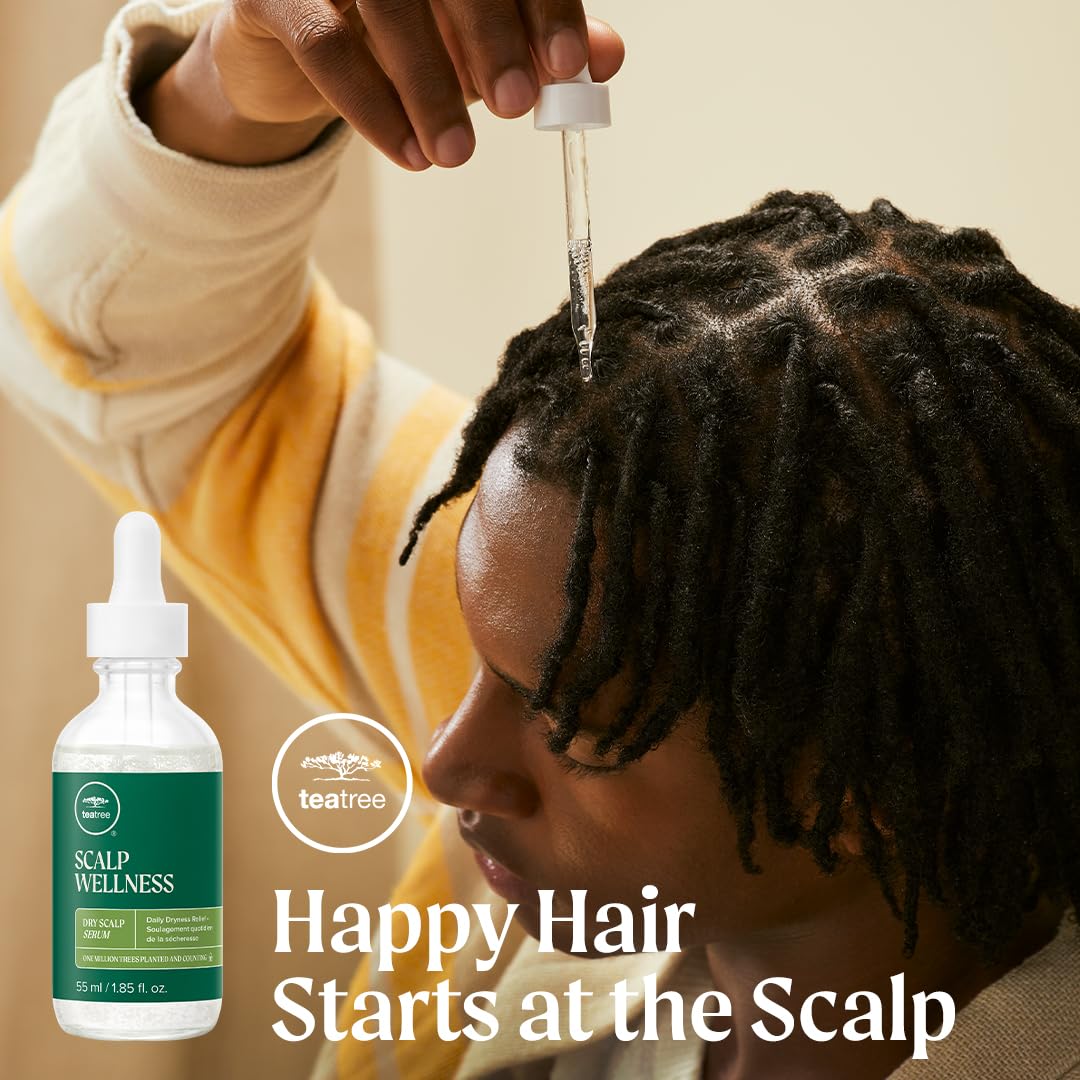 Tea Tree Scalp Wellness Dry Scalp Serum, Daily Dryness Relief, For Dry Hair + Scalps, 1.85 fl. oz.
