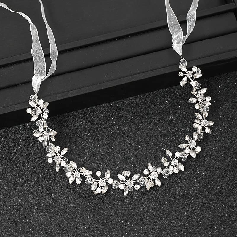 Handmade rhinestone wedding hairband by SIDUFHAOPKLL, featuring a sparkling queen-style tiara and elegant hair accessory for women.