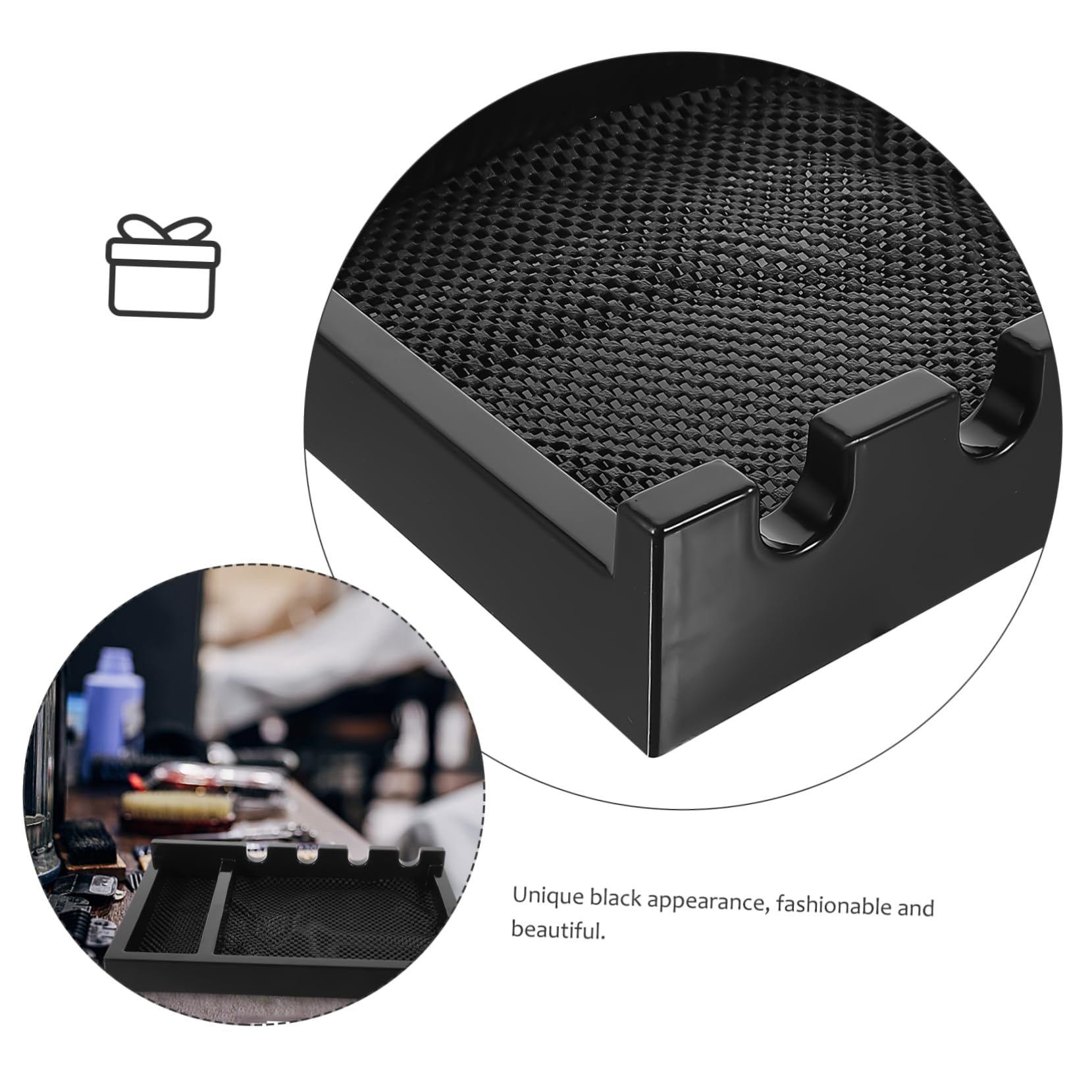 OSOLADY hair trimmer organizer for barbers and salons, space-saving clipper rack with easy-to-clean holder for professional use