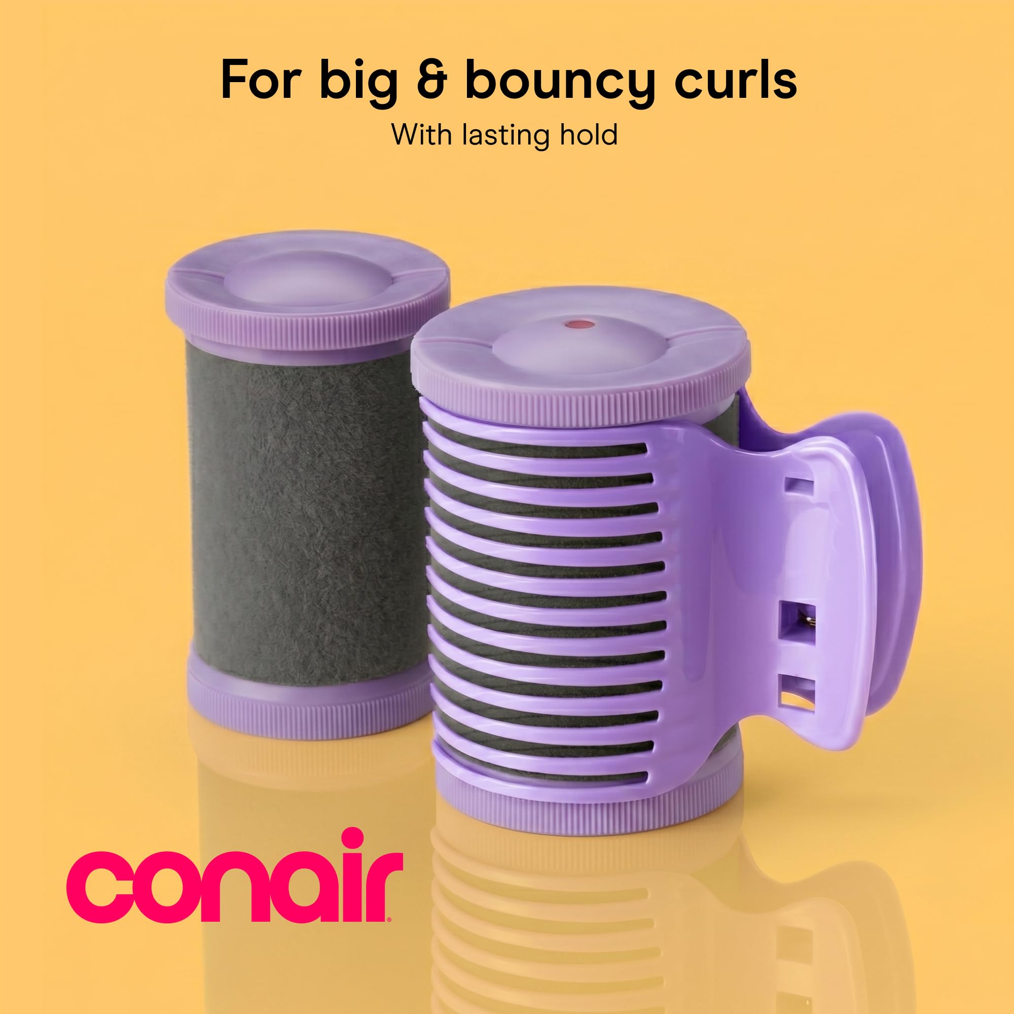 Conair Ceramic Hot Rollers, 1 3/4" & 1 1/2" Rollers, Lavender, 12 Count