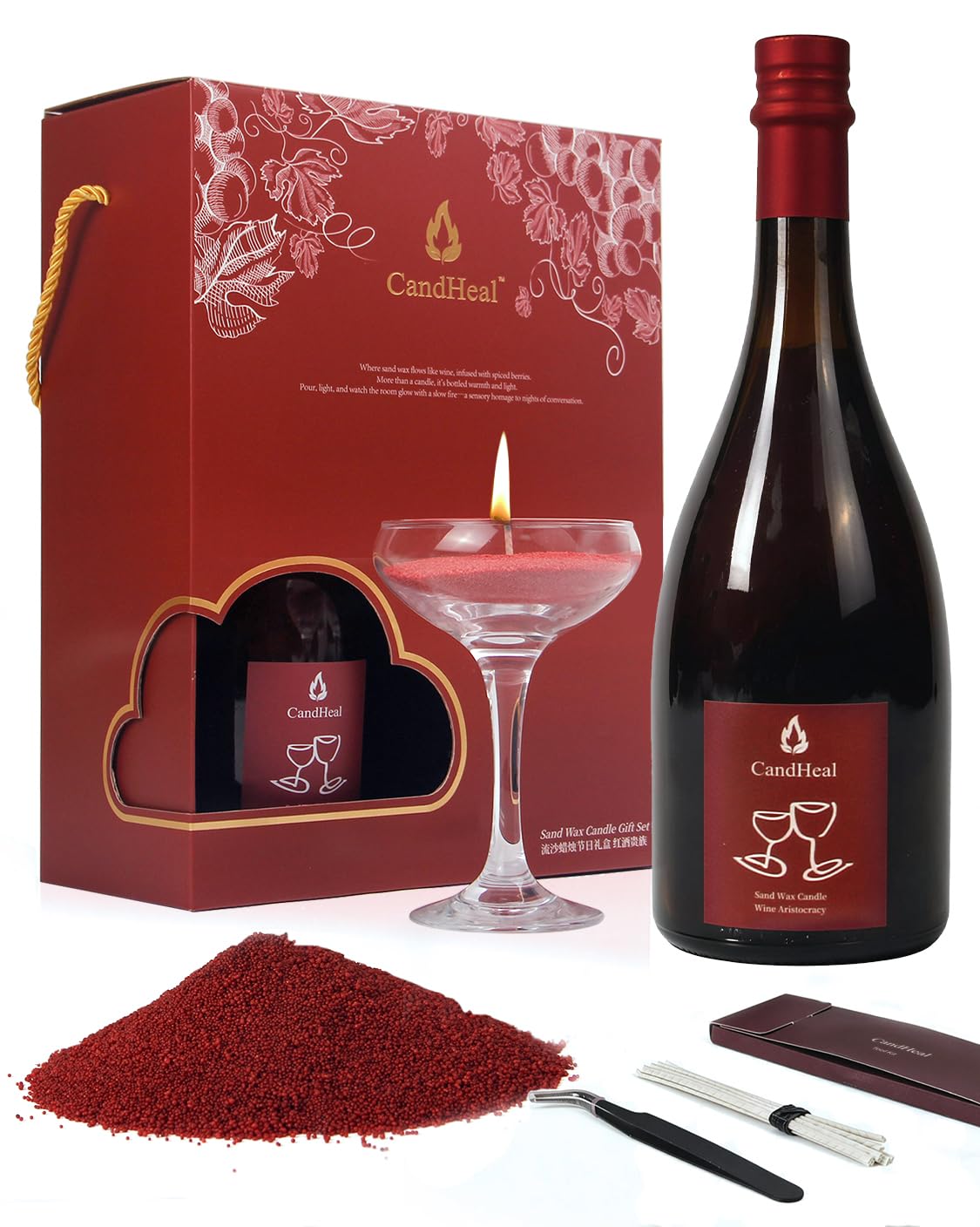 CandHeal Pearled Candle with Wicks Forest Fruit Candle Gifts - CandHeal Official Imagery - 2