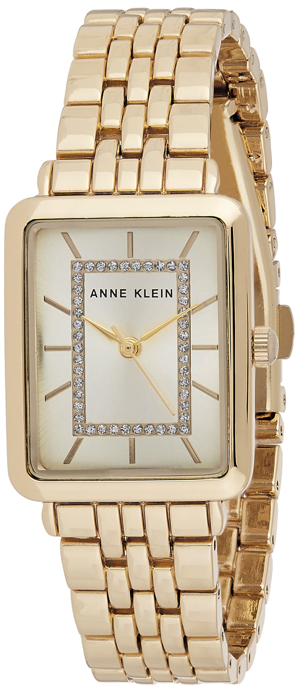 Anne Klein Women's Glitter Accented Bracelet Watch – Silver