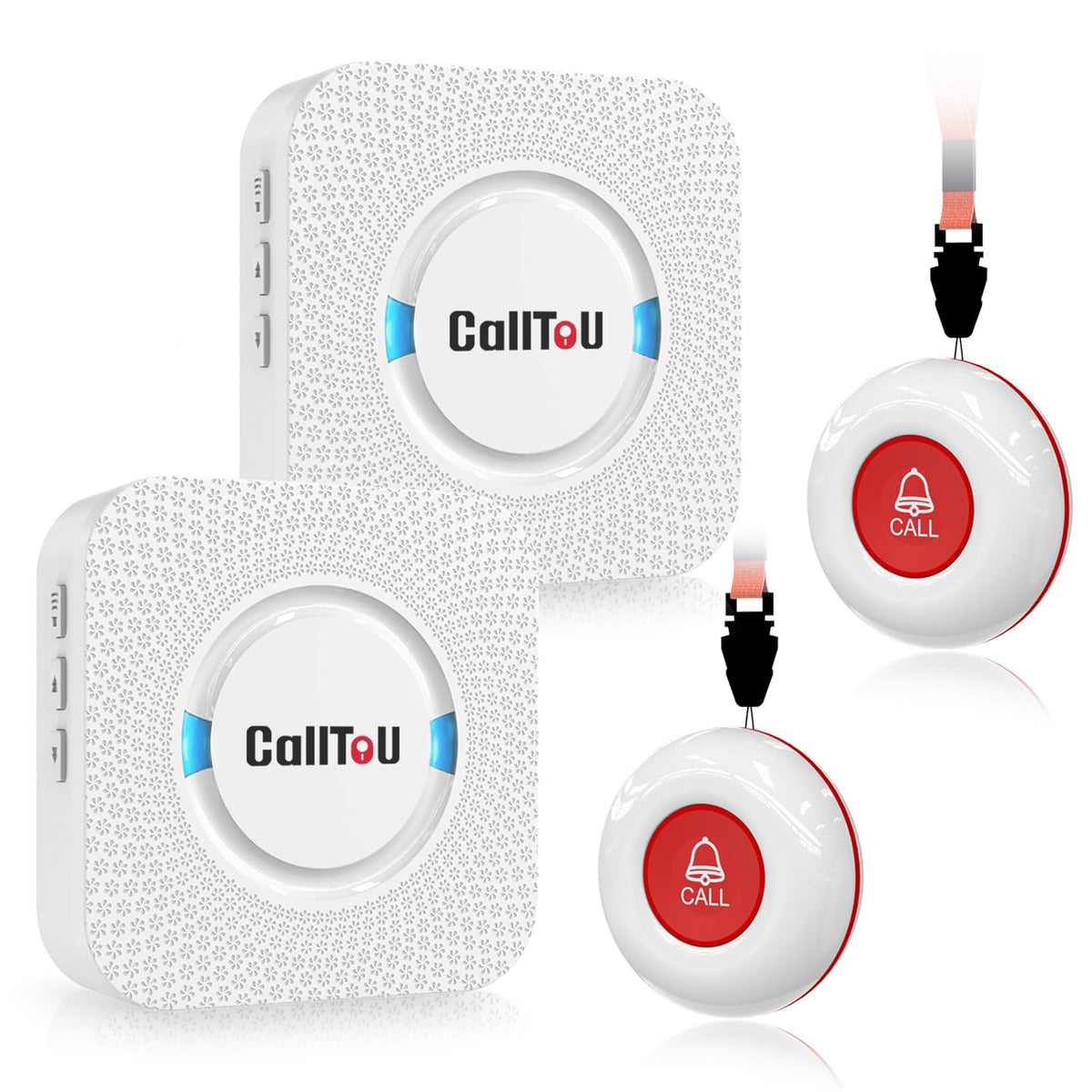 CallToU Caregiver Pager with 2 Wireless Call Button for - CallToU Official Imagery - 1