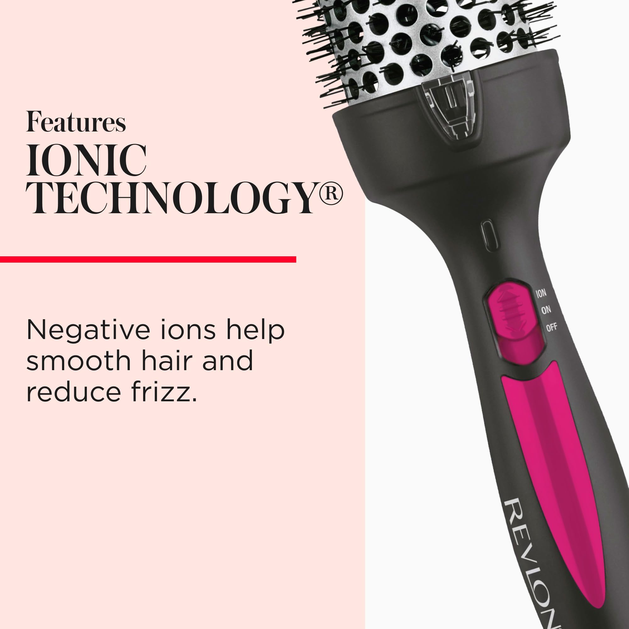 Revlon Perfect Match Hot Styler heated hairbrush, 1¾ inch, designed for styling and drying hair with ceramic technology.