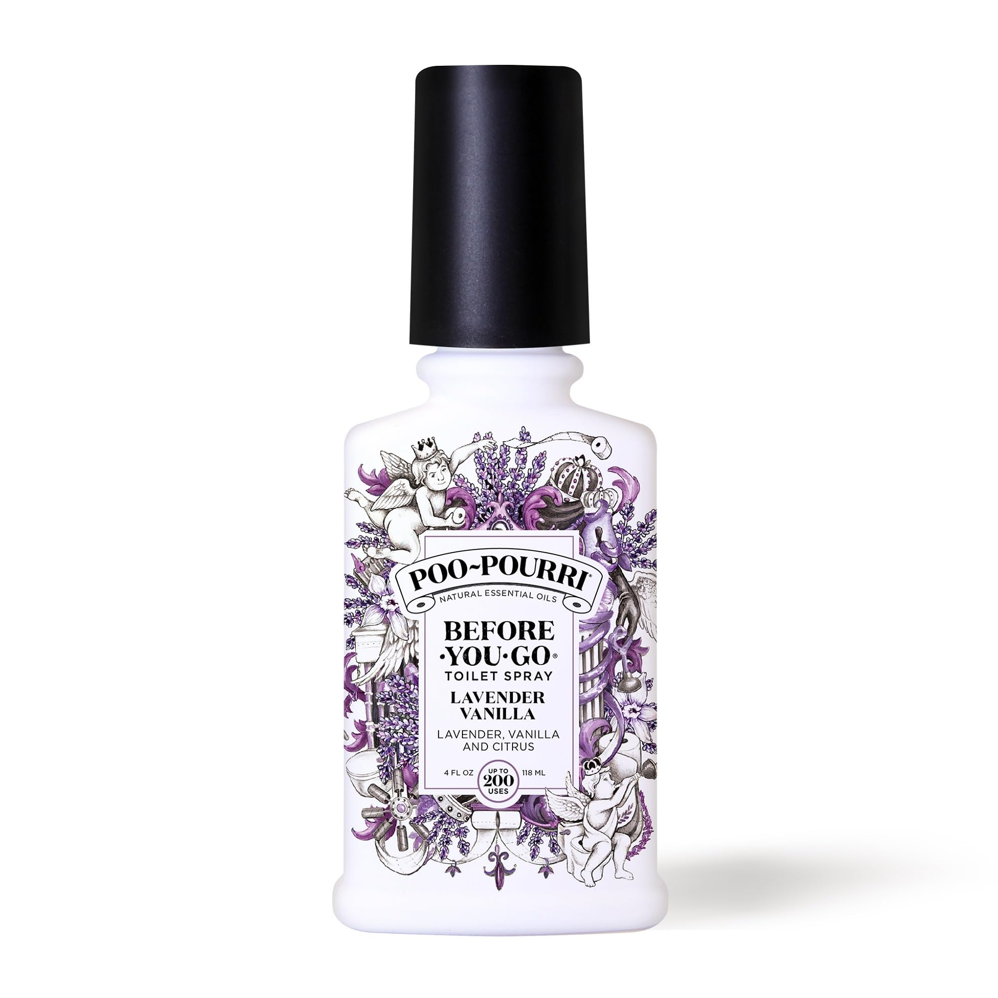 Poo-Pourri Before-You-Go Toilet Spray, Lavender Vanilla, 4 Fl Oz - Product Imagery