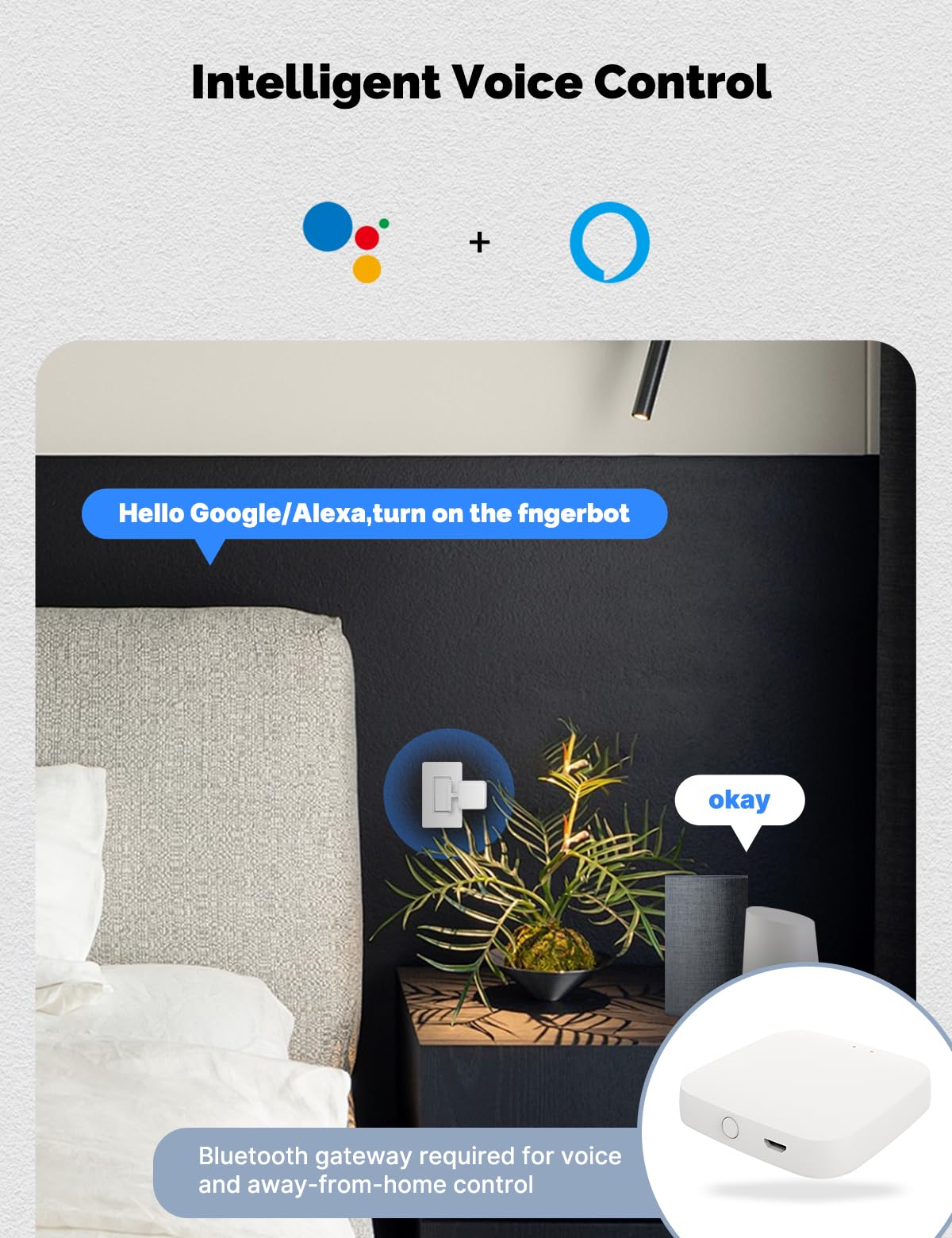 MOES Rock Switch Fingerbot Gen 3, Smart Button Pusher, Timer Control – full view