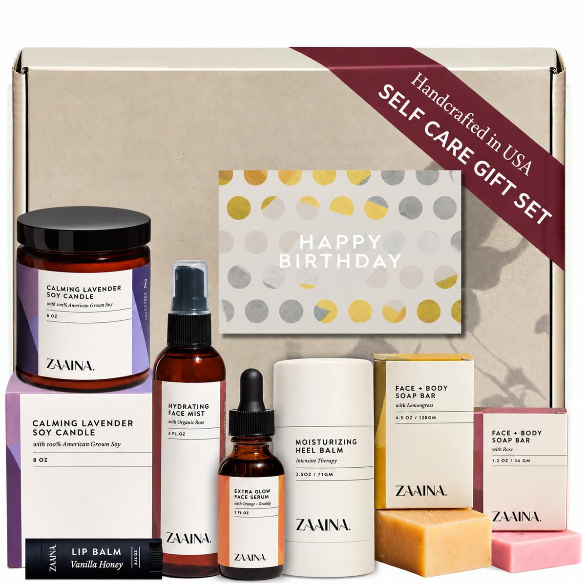 ZAAINA Birthday Gift for Women | Luxury Spa Gift Box | Self Care Set – product photo (Sets &amp; Kits)