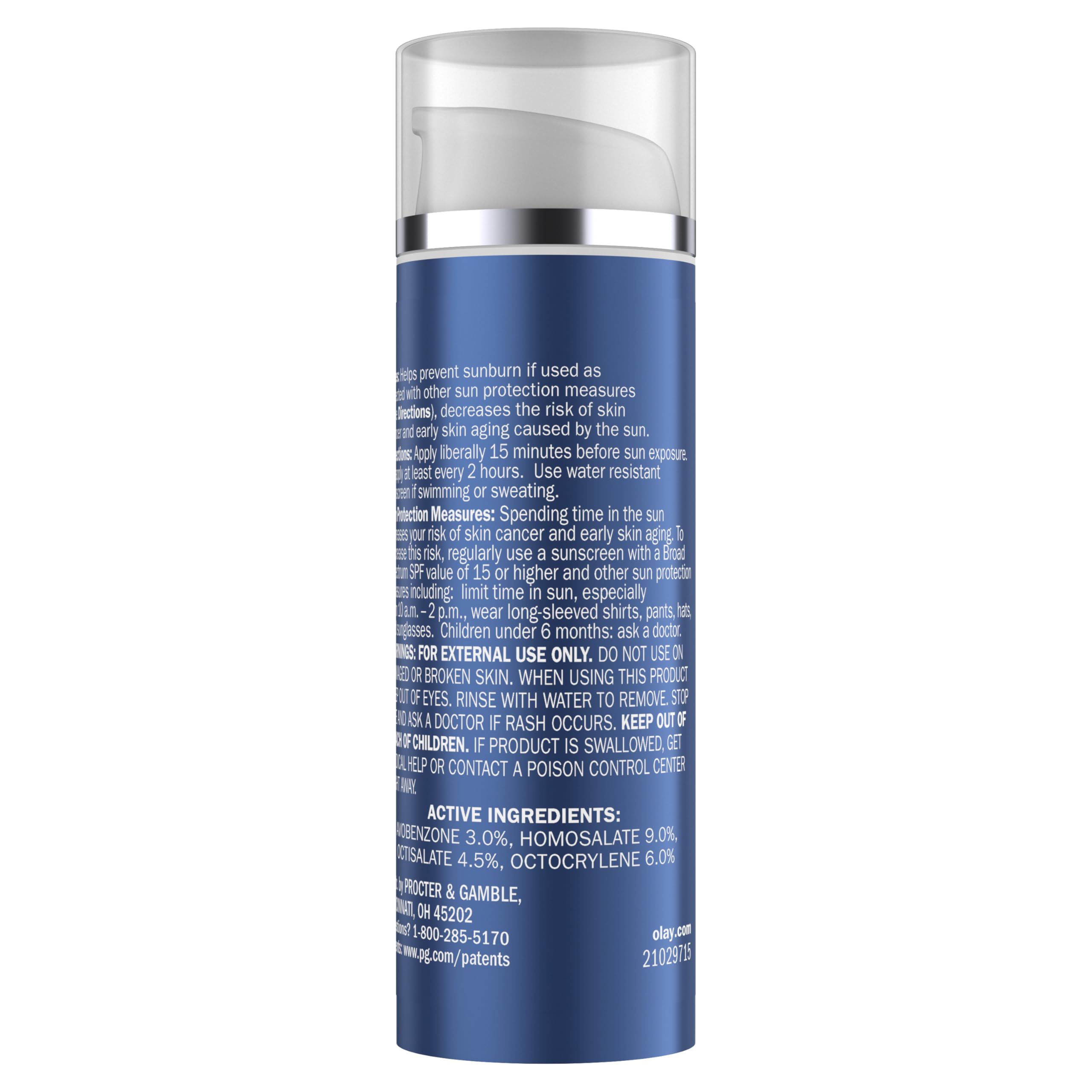 Olay Hyaluronic SPF 30 Hydrating Moisturizer with Sunscreen, Broad Spectrum SPF 30, Fragrance-Free, 1.7 oz