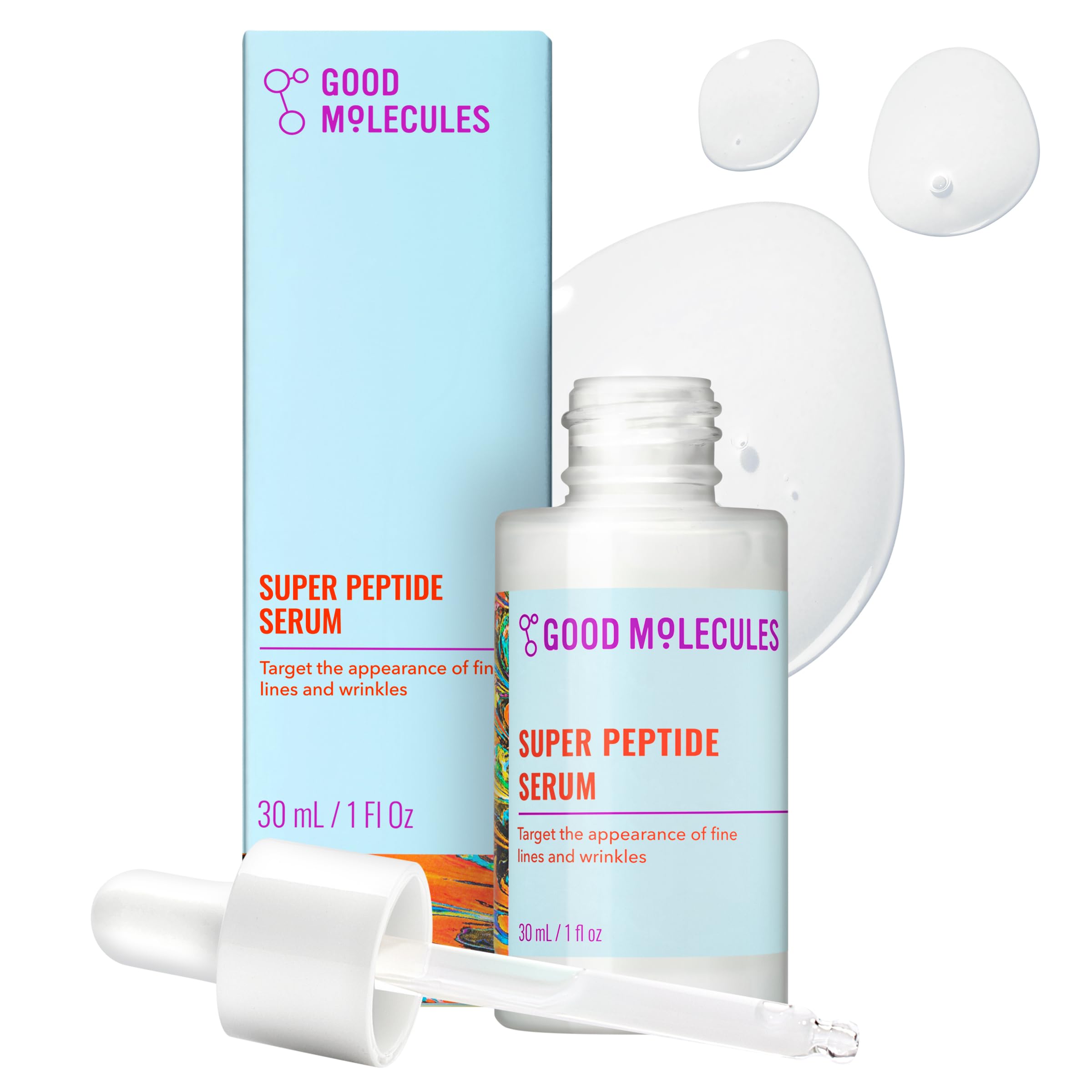 Good Molecules Super Peptide Serum - Anti-aging Facial Serum - Product Imagery