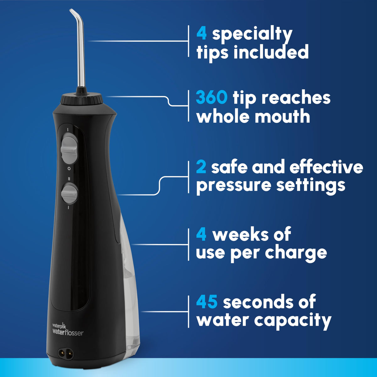 Waterpik Cordless Pearl Portable Water Flosser Rechargeable - Waterpik Official Imagery - 3
