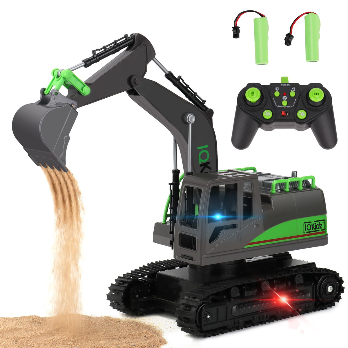 IQKidz Remote Control Excavator Toys for Boys 4 7 Yrs Old - IQKidz Official Imagery - 1