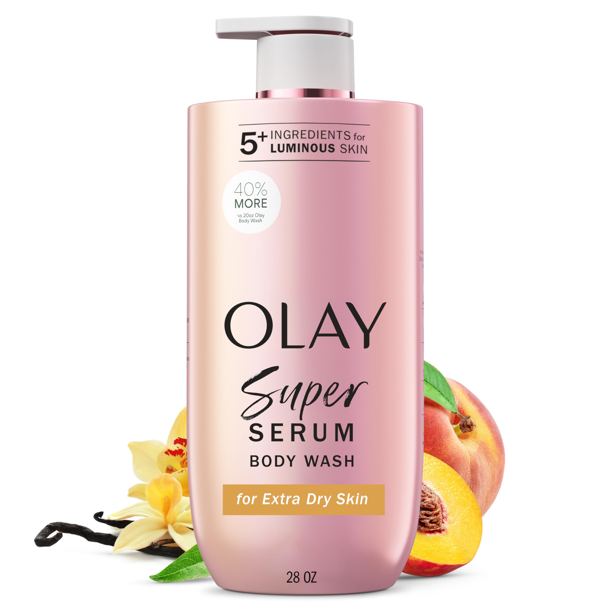 Olay Super Serum Body Wash 5-in-1 Niacinamide Collagen 28oz