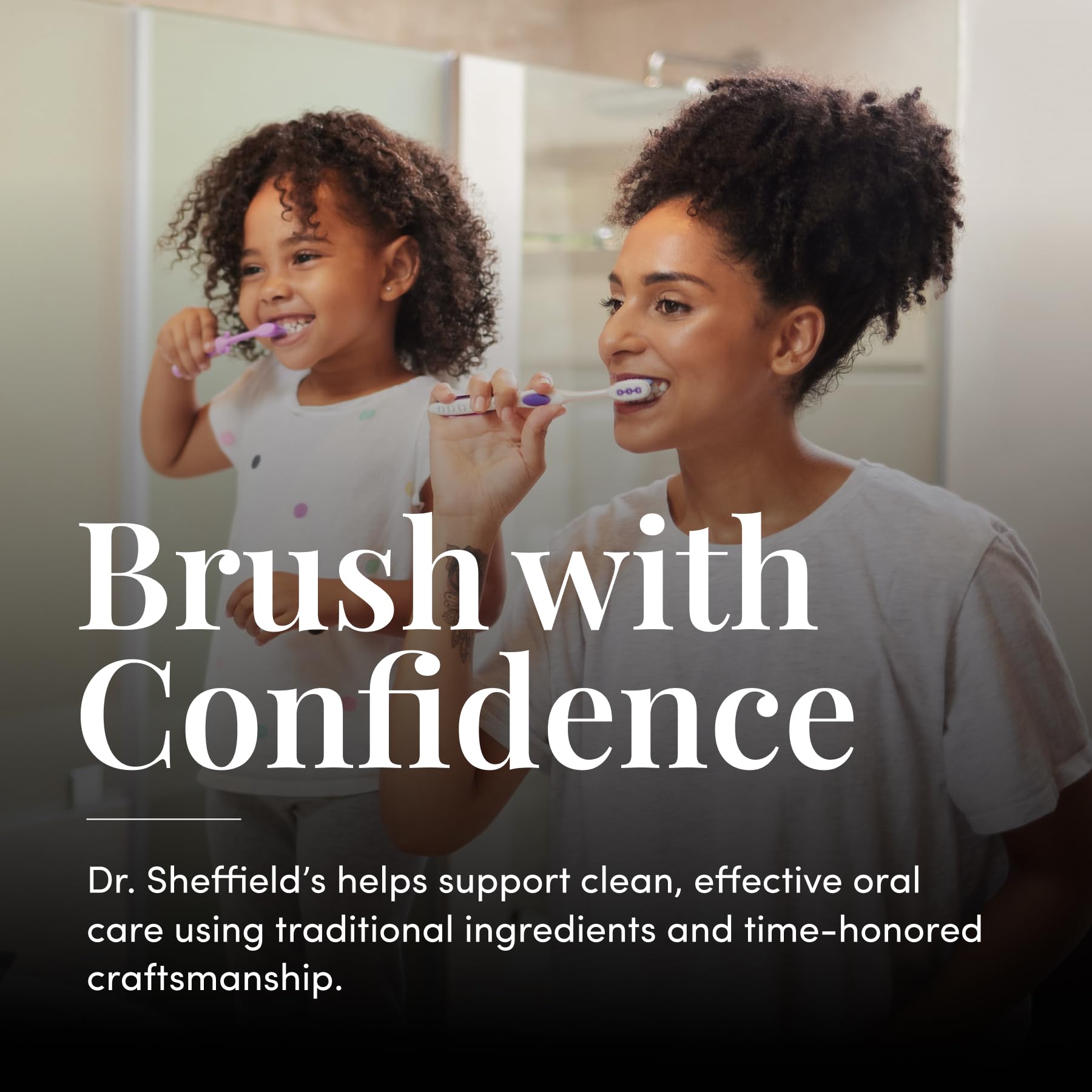 Dr. Sheffield's Fluoride Free Whitening Toothpaste, Mint, No SLS, 2-Pack