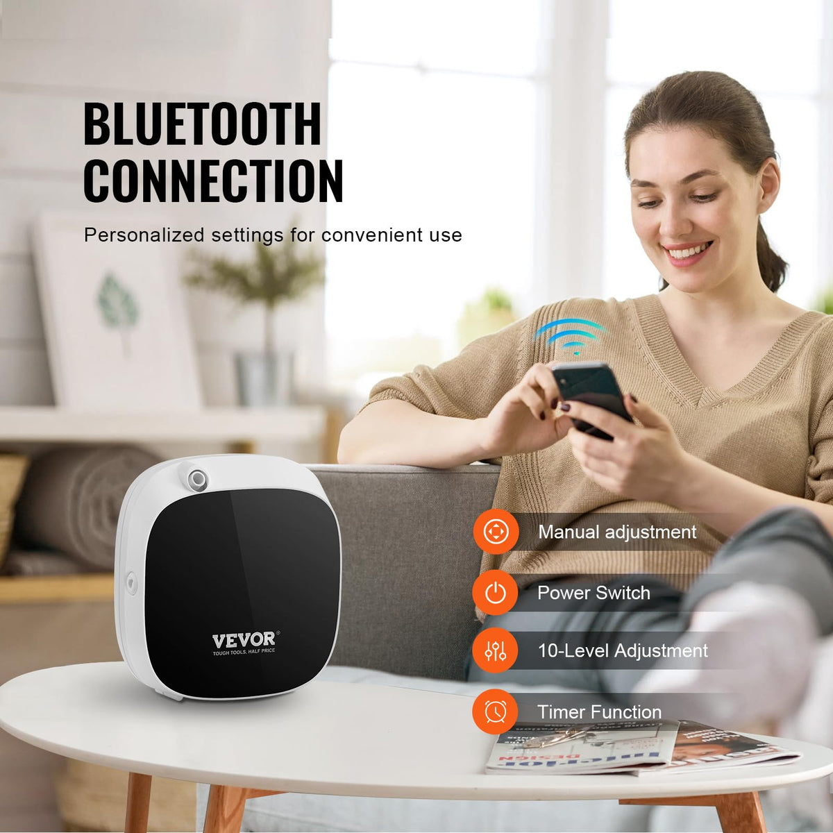 VEVOR Scent Air Machine for Home 100ML Smart Essential Oil - VEVOR Official Imagery - 6