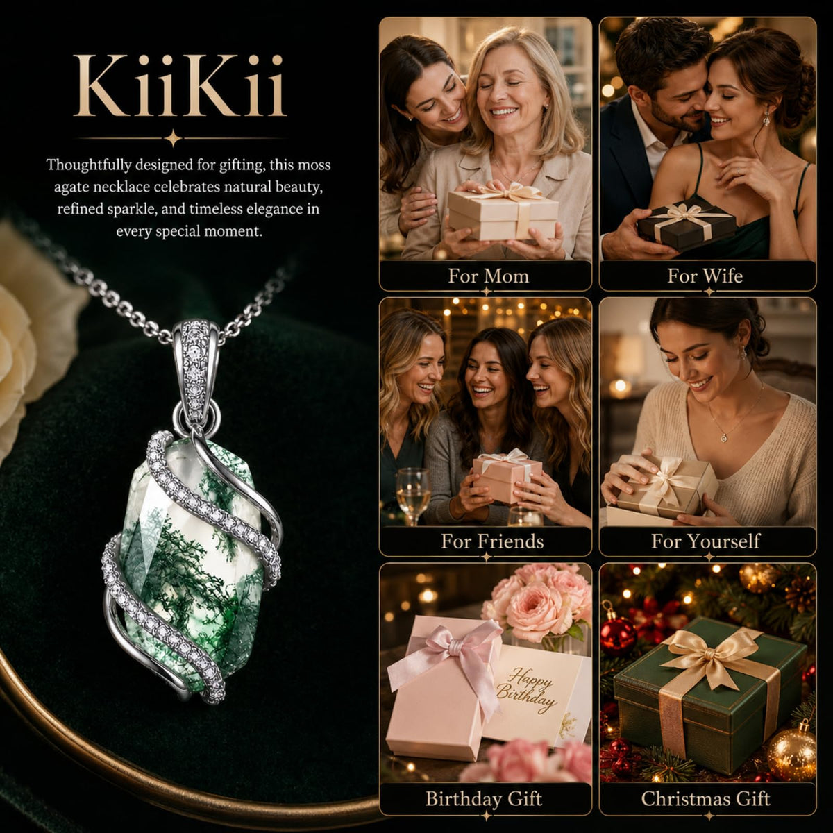 KiiKii – Pendant Necklaces on display