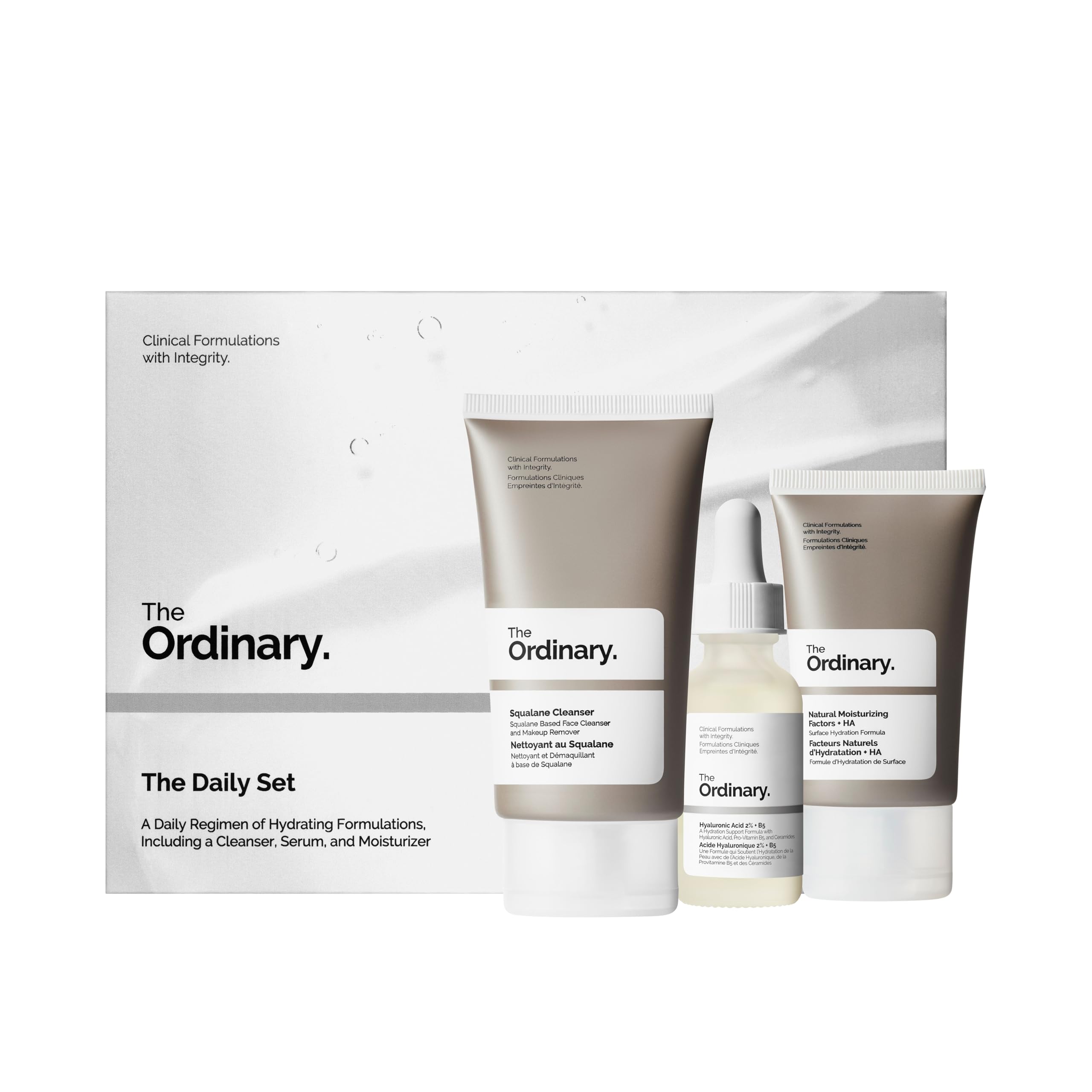 The Ordinary The Daily Set, Daily Skincare Routine with Squalane - Product Imagery