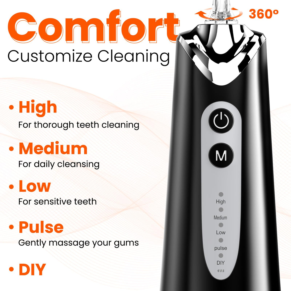 Water Dental Flosser Pick for Teeth 300ML Portable Oral - Maohaha Official Imagery - 4