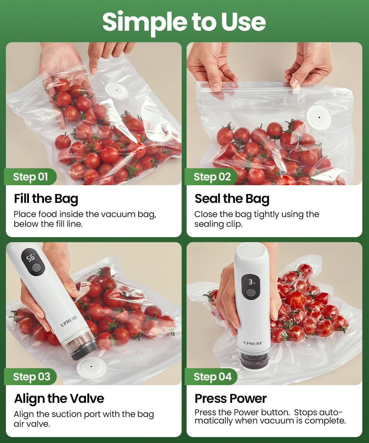 UPRUBE – Vacuum Sealers on display