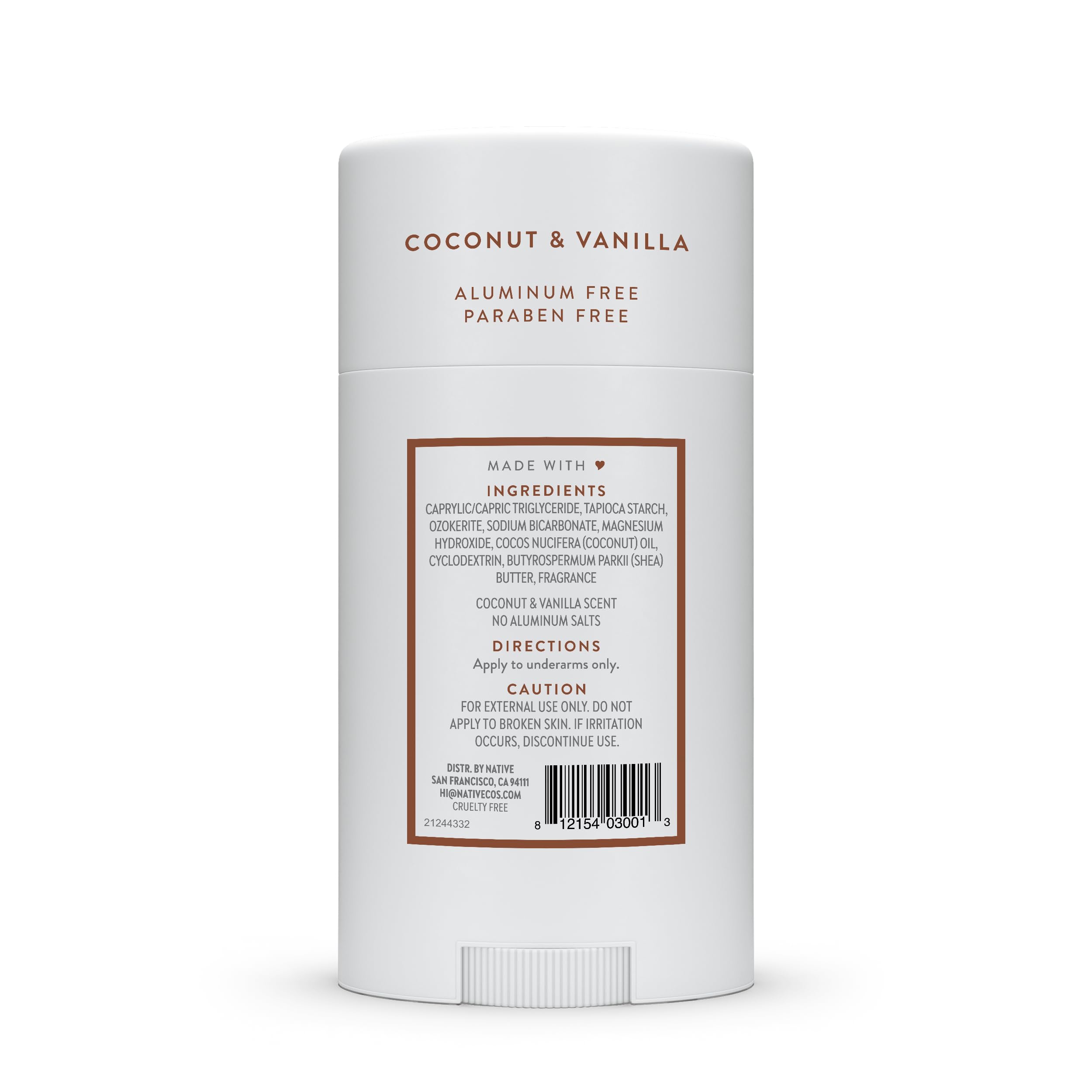 Native Aluminum-Free Deodorant Coconut Vanilla 2.65oz