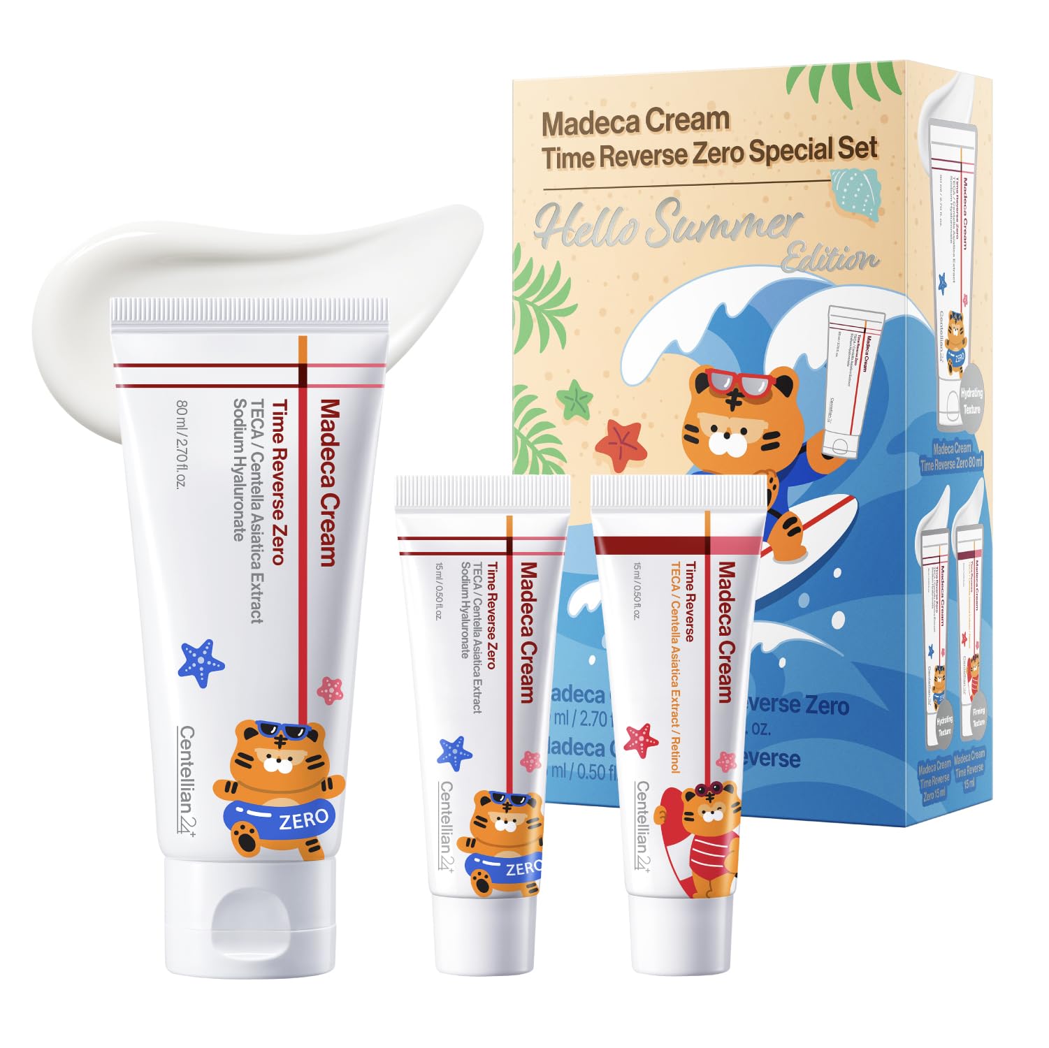 CENTELLIAN 24 Madeca Cream Time Reverse Zero Set - Hello Summer - Product Imagery