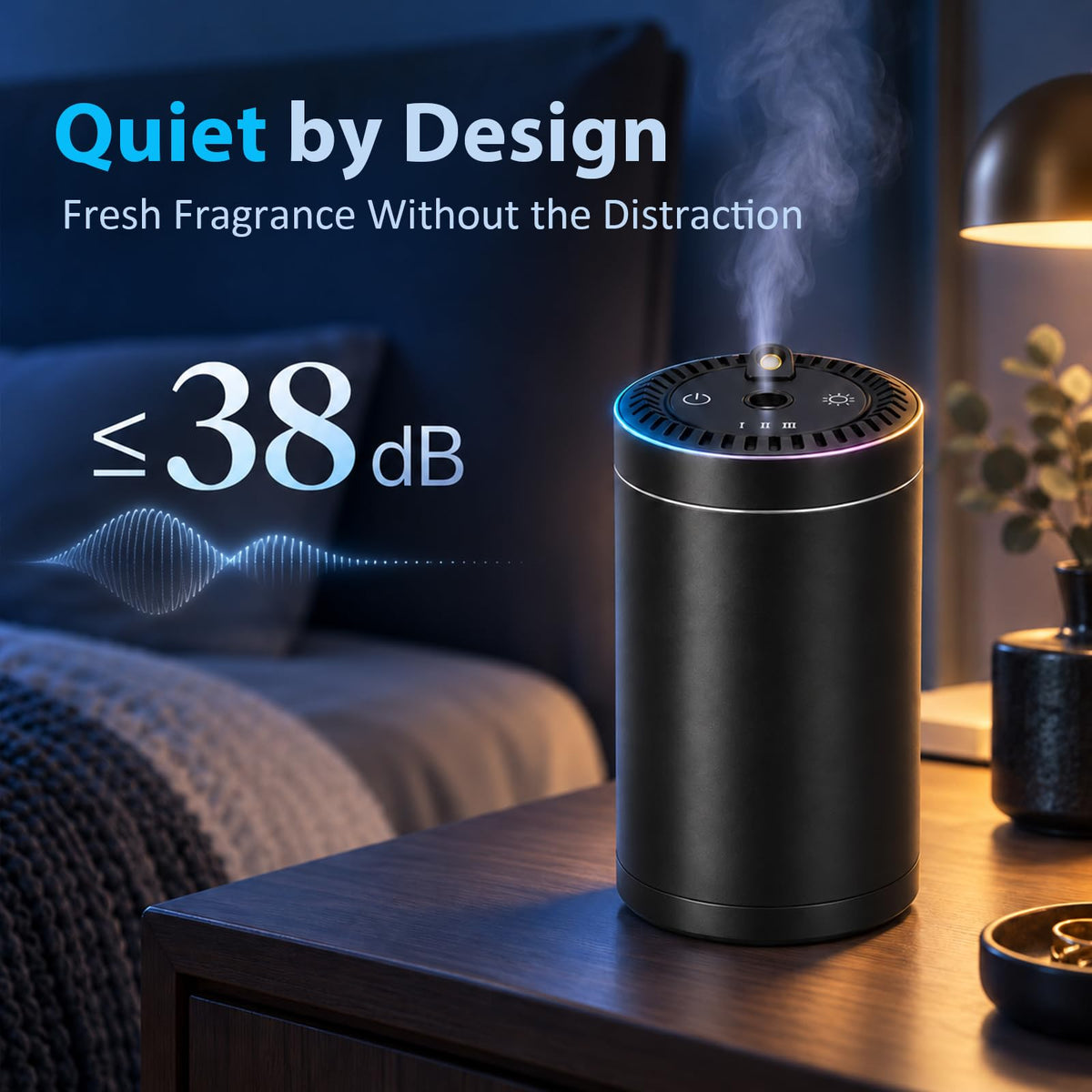 Smart Car Air Freshener Diffuser with Starry Sky Projection - Lirset Official Imagery - 8